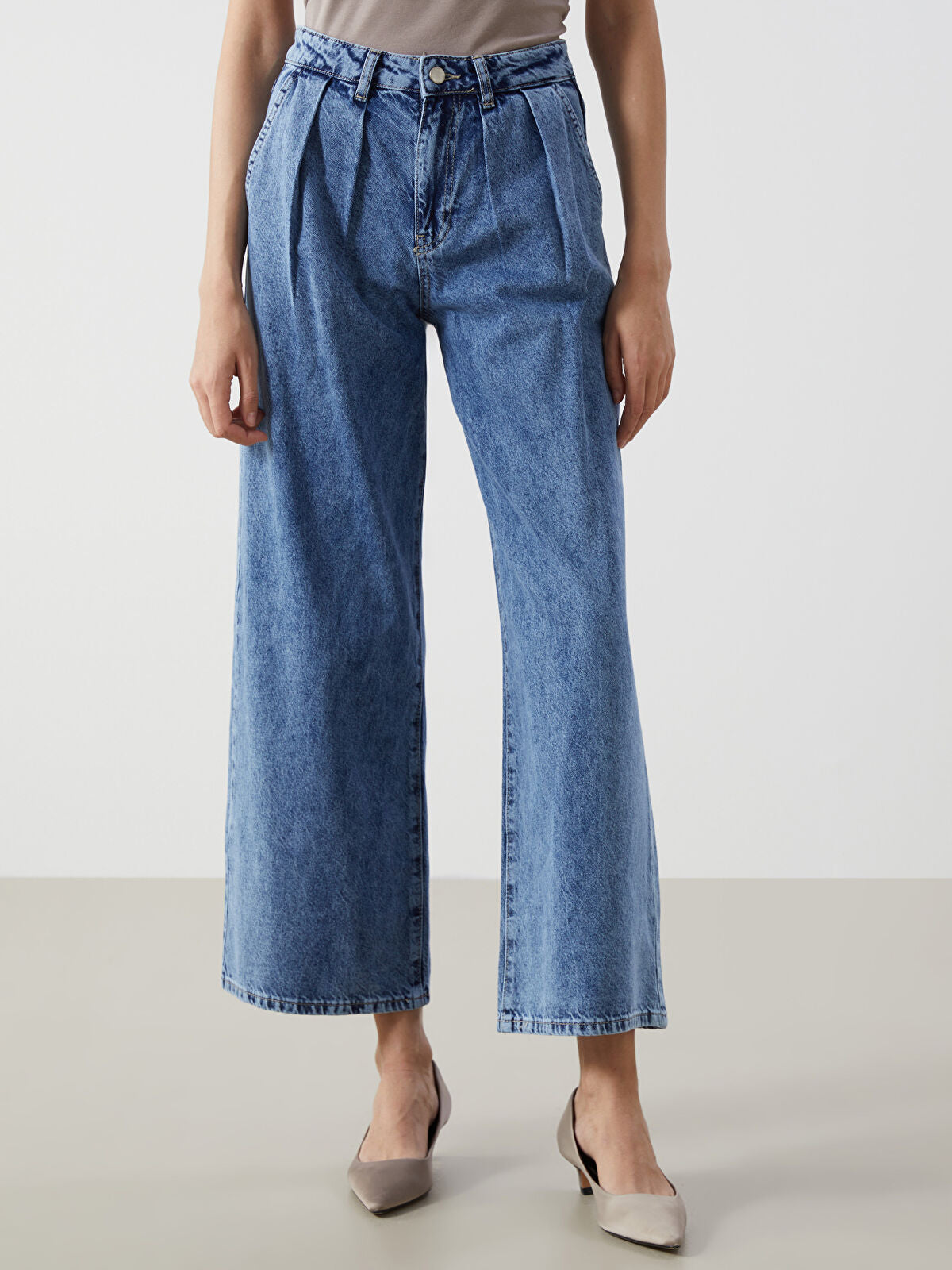 Wideleg Female Jean Pants