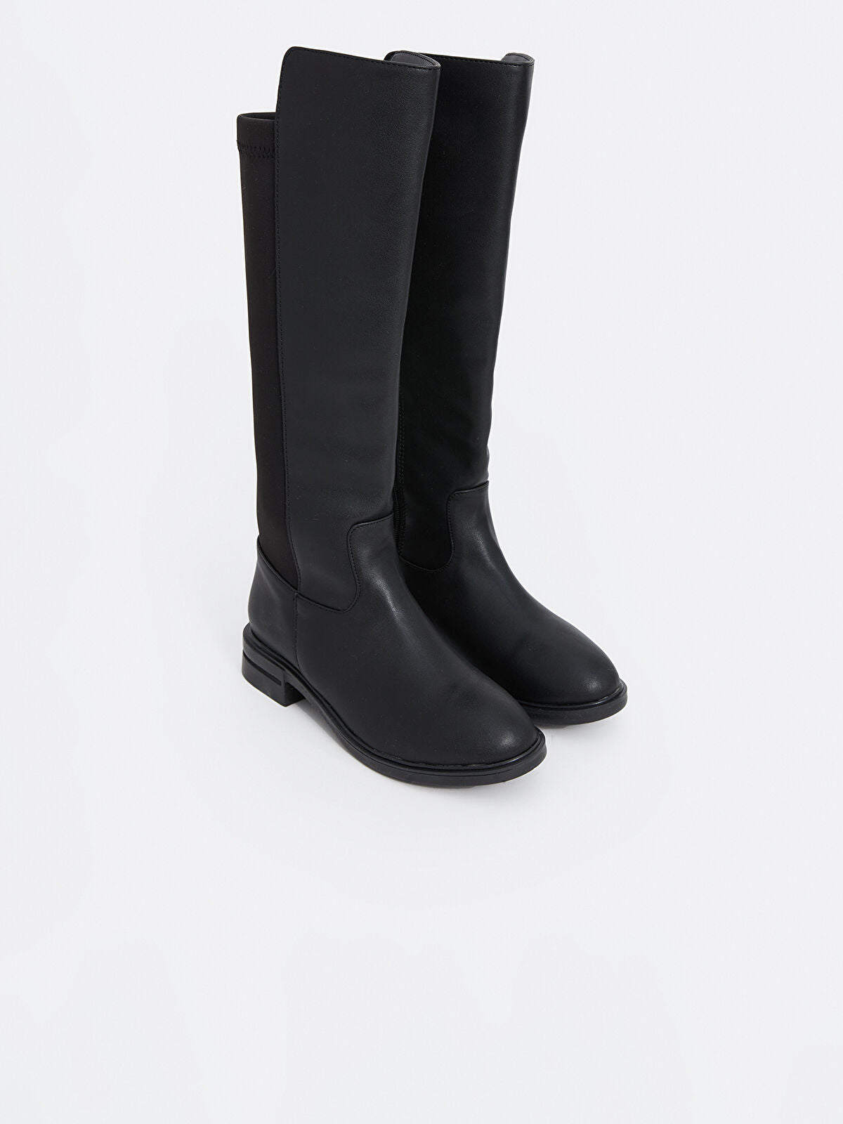 Leather-Look Women's Knee-High Rain Boot