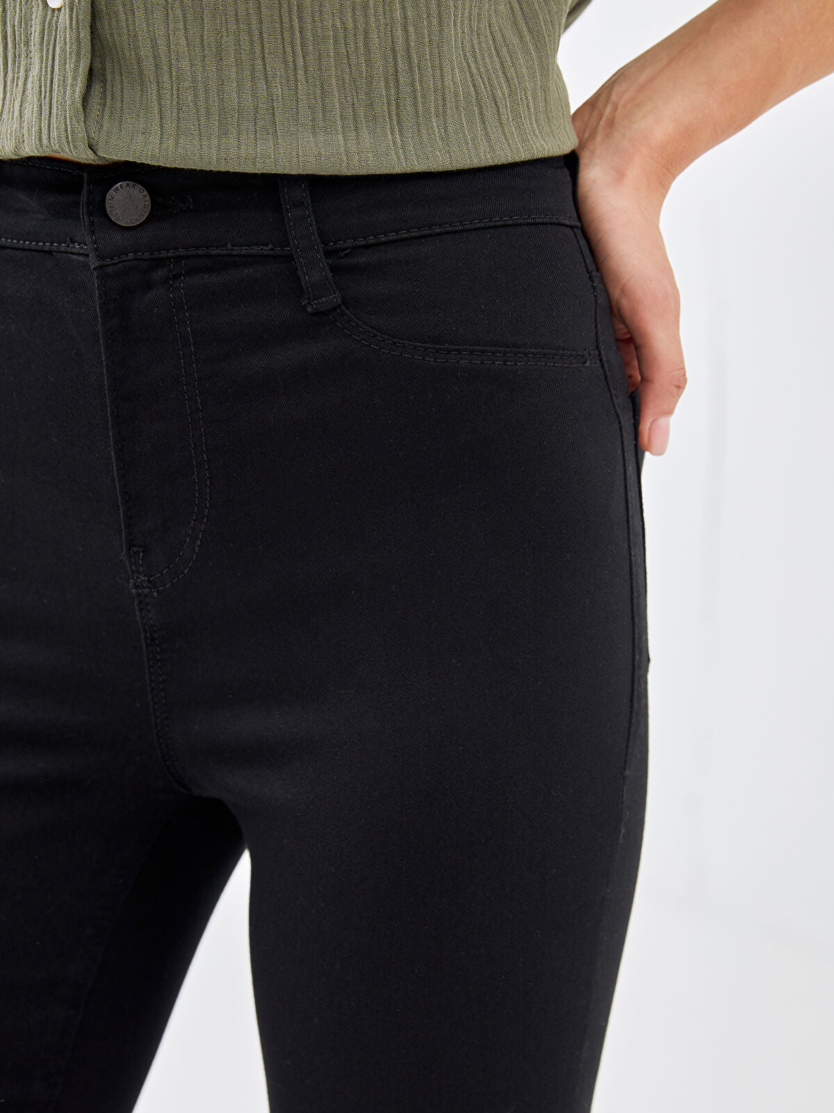 LCW Jeans Black Jupiter Super Skinny Fit Women's Jean Trousers