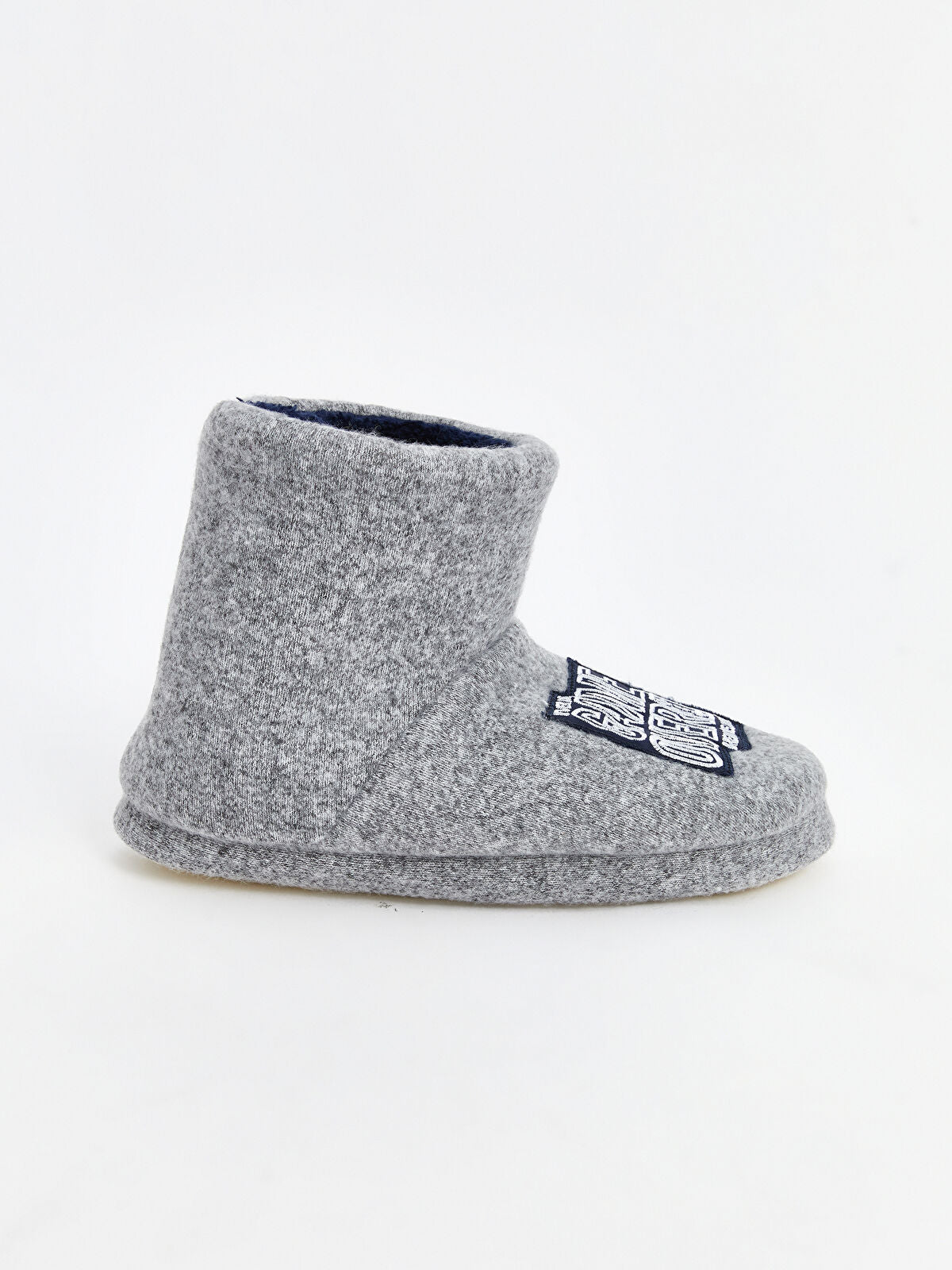 Printed Boy Child Fleece Home Shoe