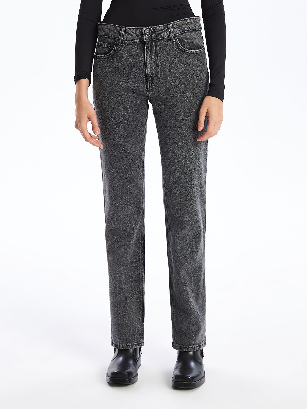 Straight Fit Women's Jean Pantalon