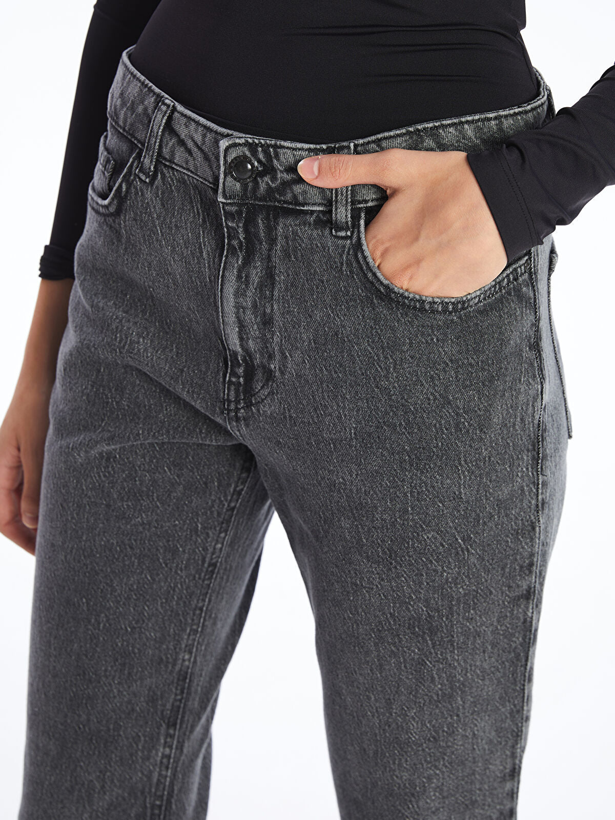 Straight Fit Women's Jean Pantalon