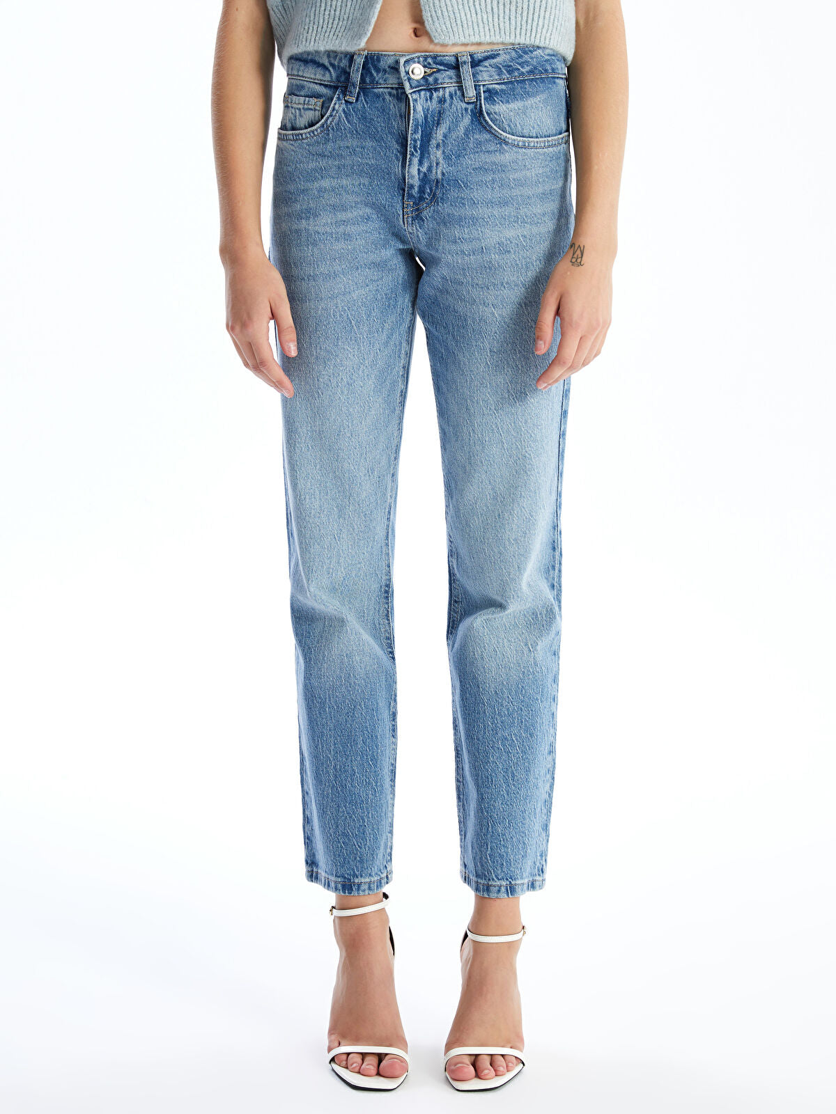 Straight Fit Women's Jean Pantalon