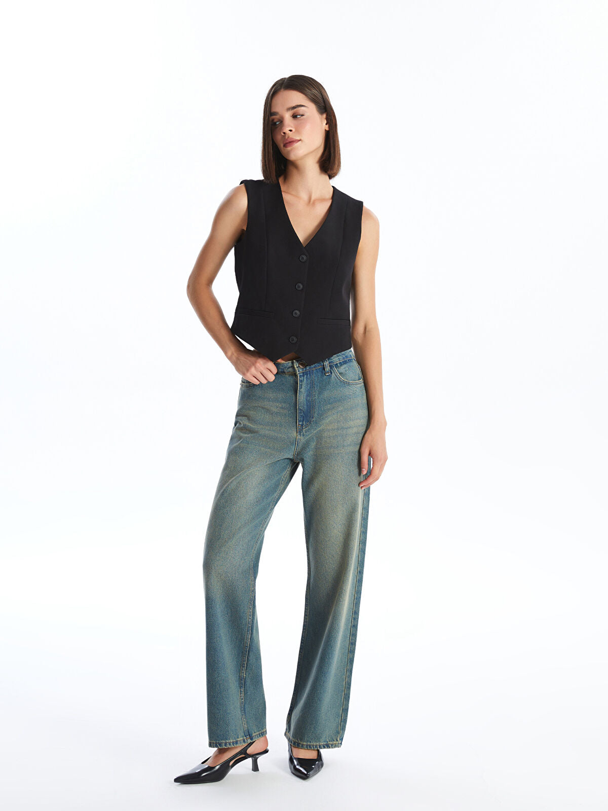 Straight Fit Women's Jeans Pants