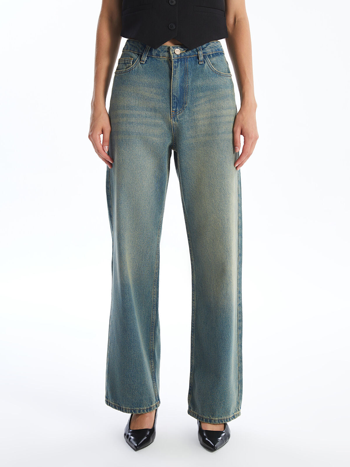 Straight Fit Women's Jeans Pants
