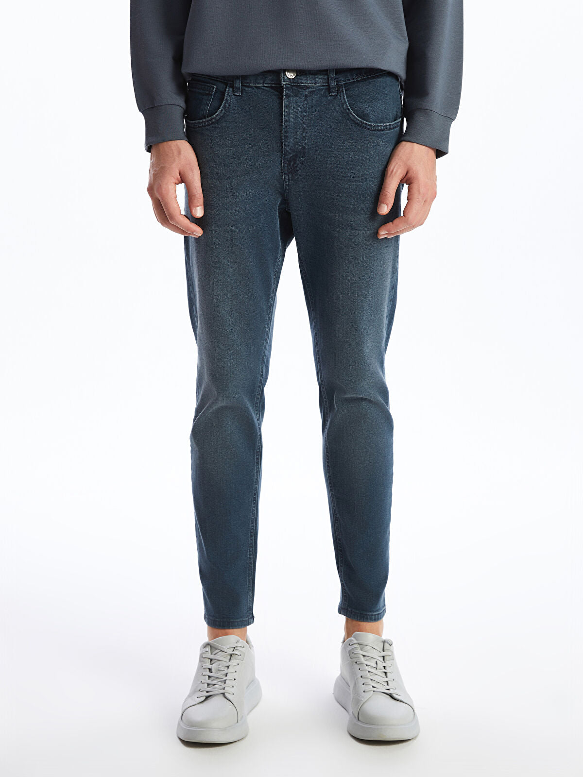 730 Mandarin Collar Men's Jeans Pants