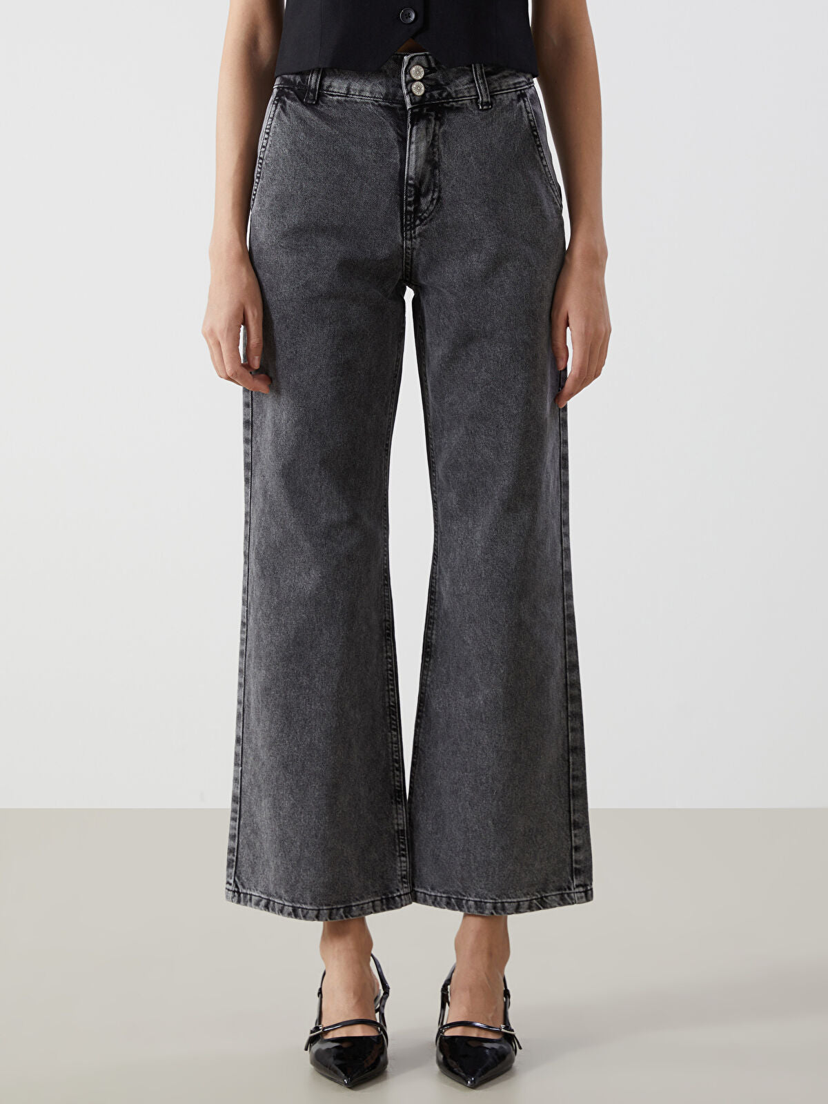 Wideleg Female Jean Pants