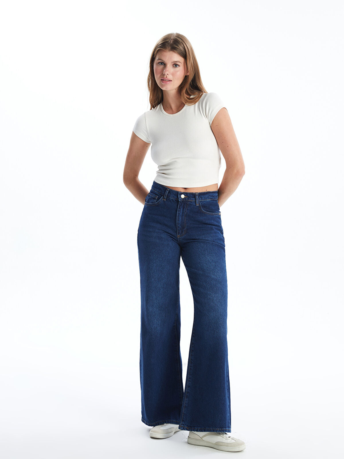 Wideleg Female Jean Pants