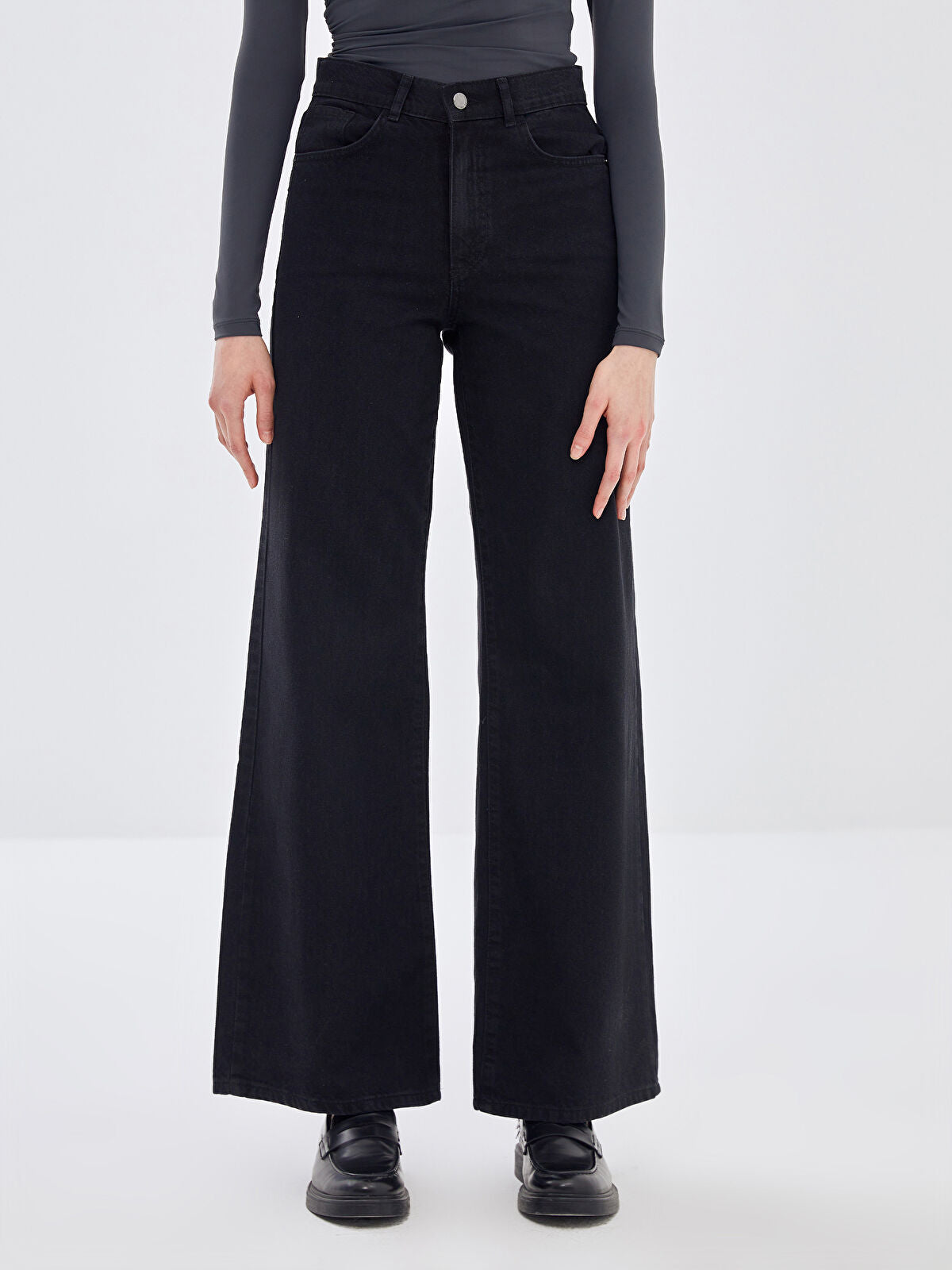 Wideleg Female Jean Pants