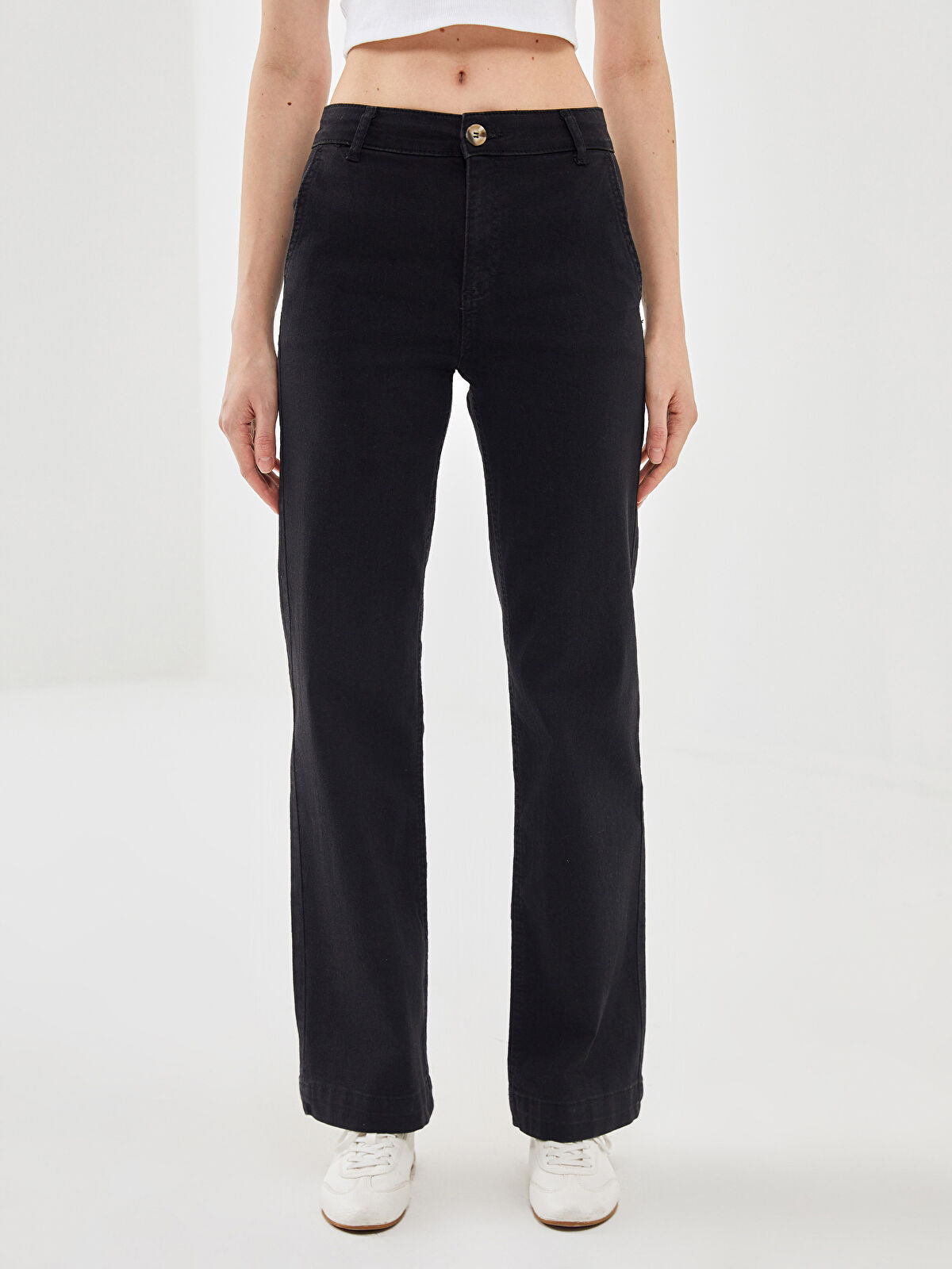 Wideleg Female Jean Pants