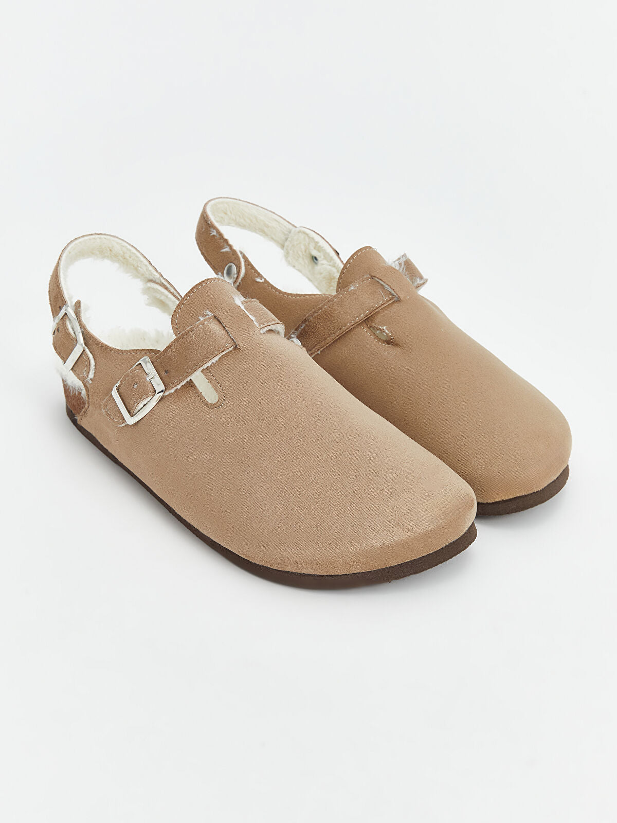 Wool Velvet Detailed Women's Home Slippers