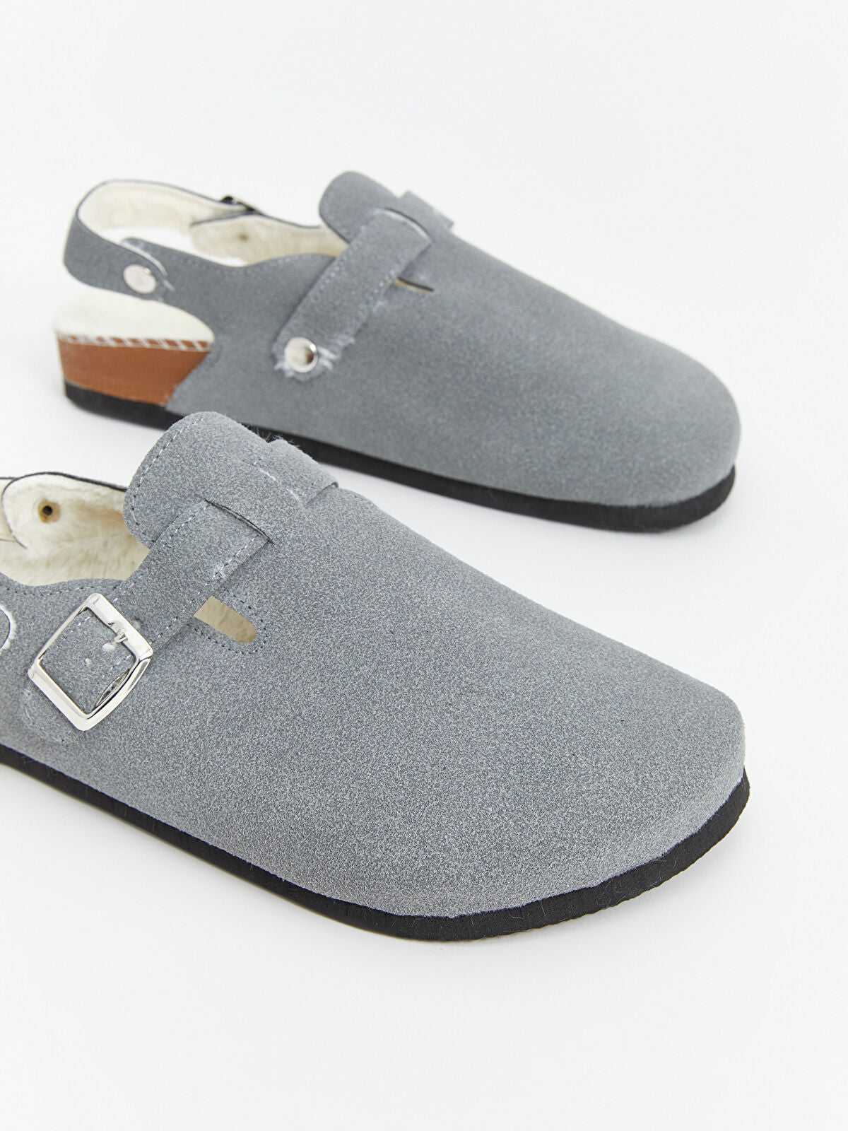 Wool Velvet Detailed Women's Home Slippers