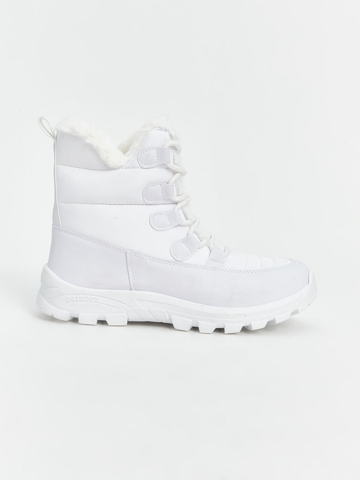 Fleece Detailed Women's Cotton Slip-On Boot