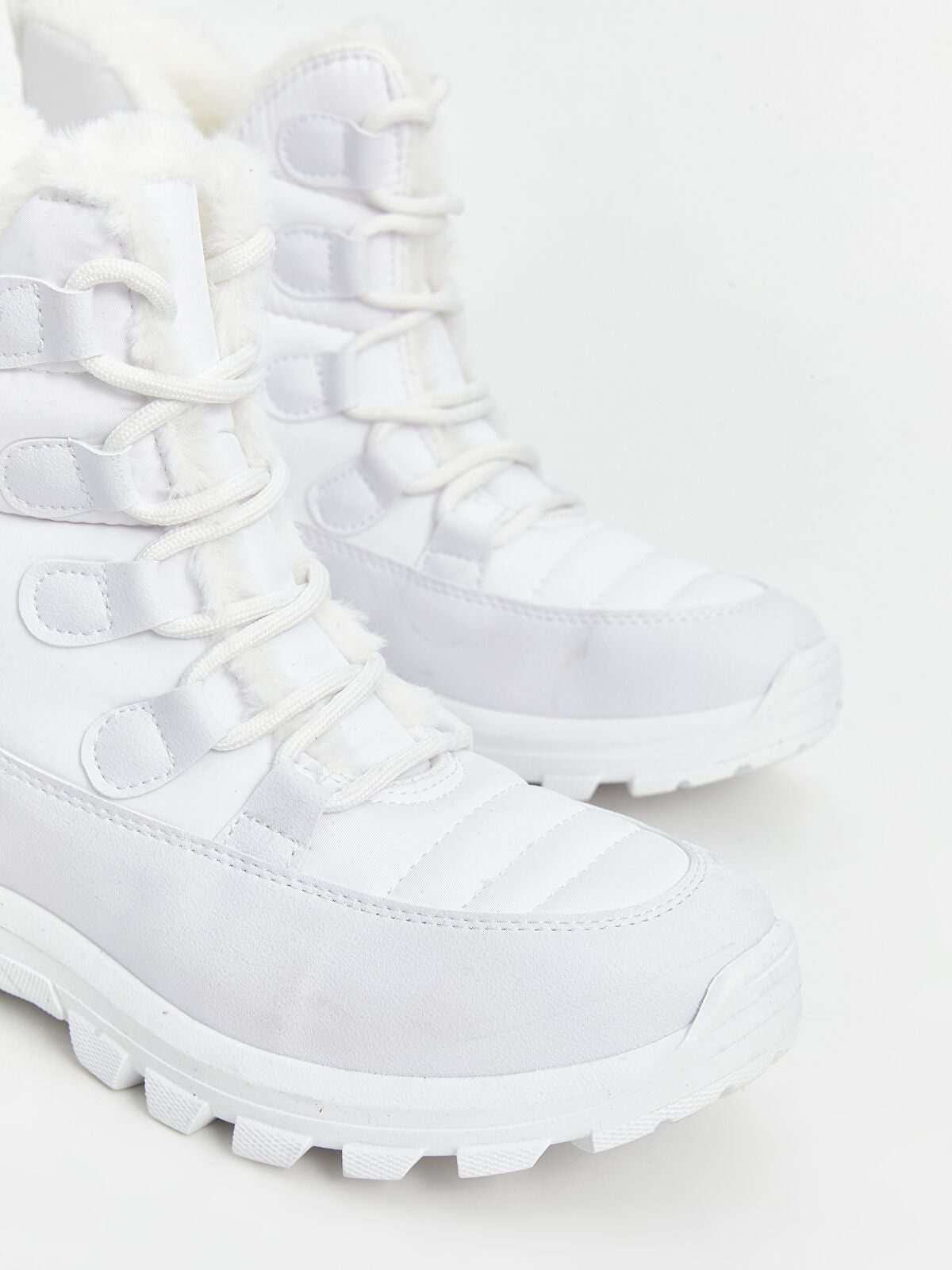 Fleece Detailed Women's Cotton Slip-On Boot