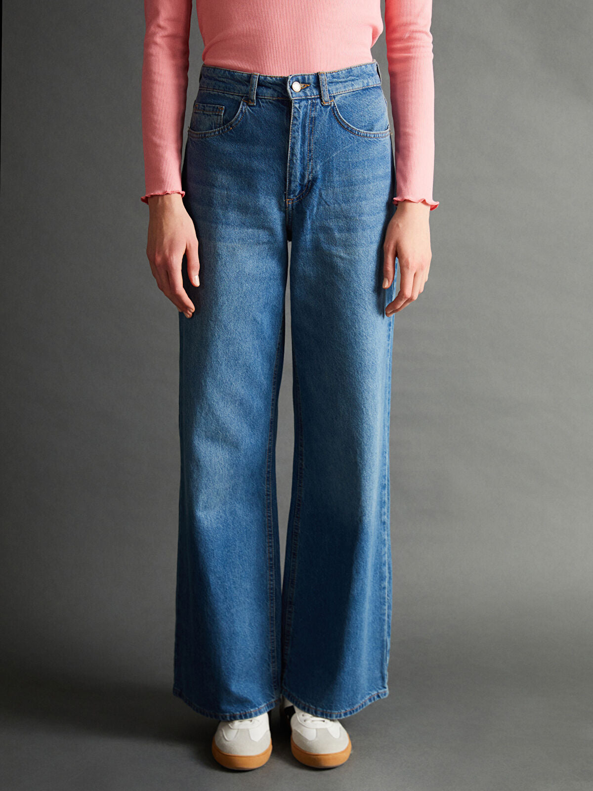 Wideleg Female Jean Pants