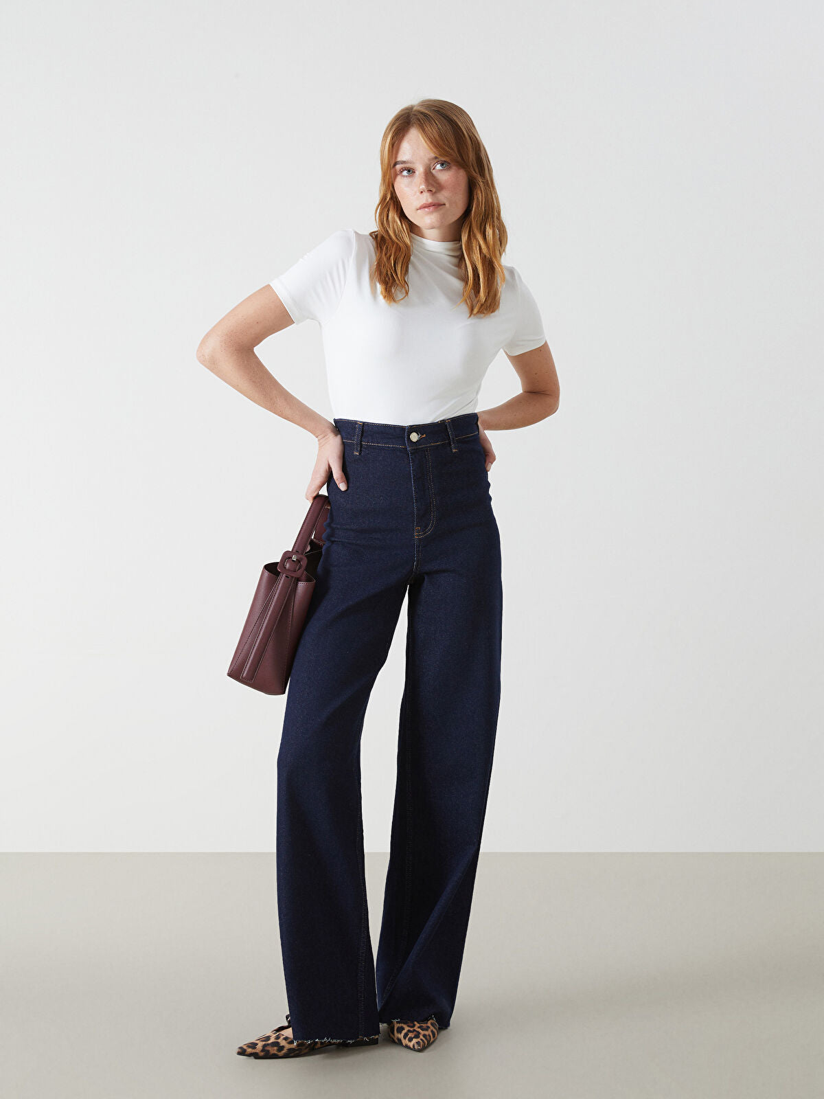 Wideleg Female Jean Pants