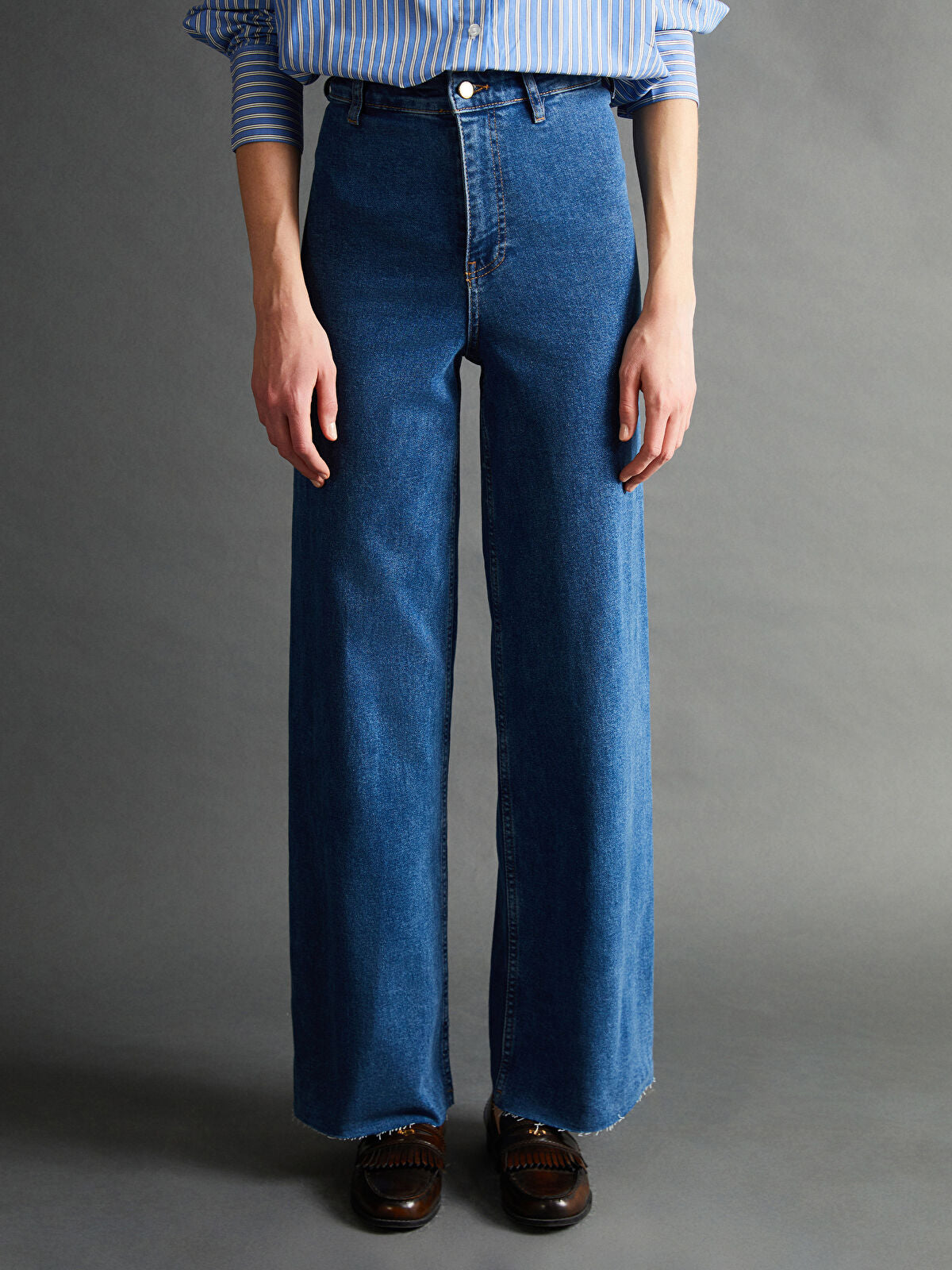Wideleg Female Jean Pants
