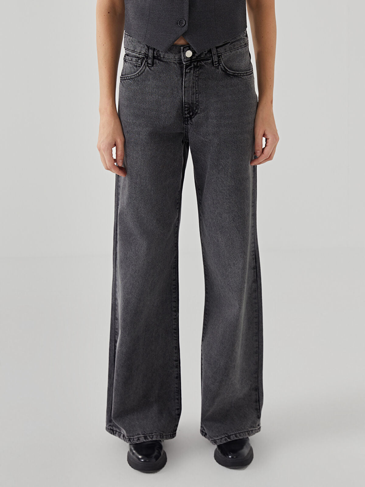 Wideleg Female Jean Pants