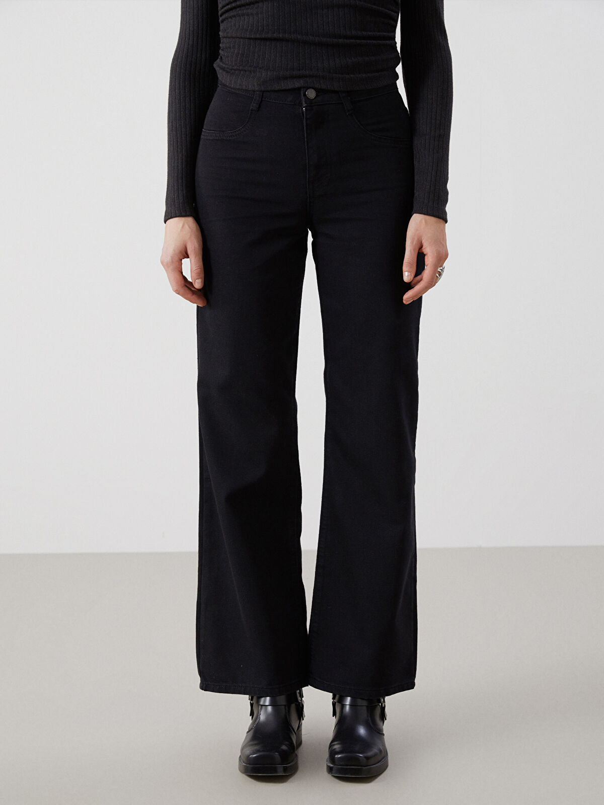 Wide Leg Women's Jeans Pants