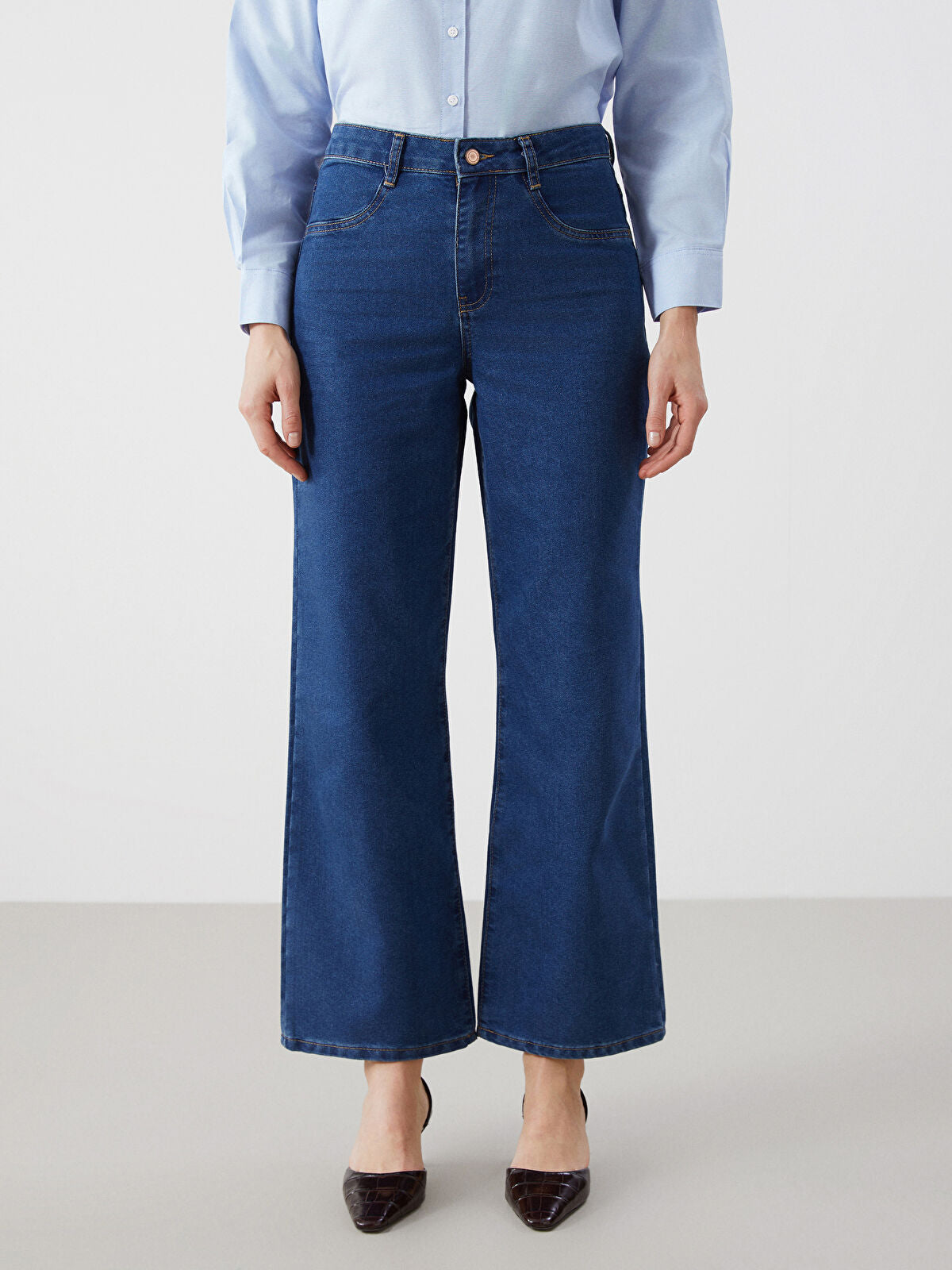 Wide Leg Women's Jeans Pants