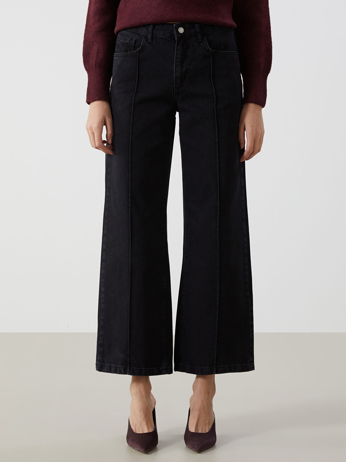 Wide Leg Women's Jeans Pants