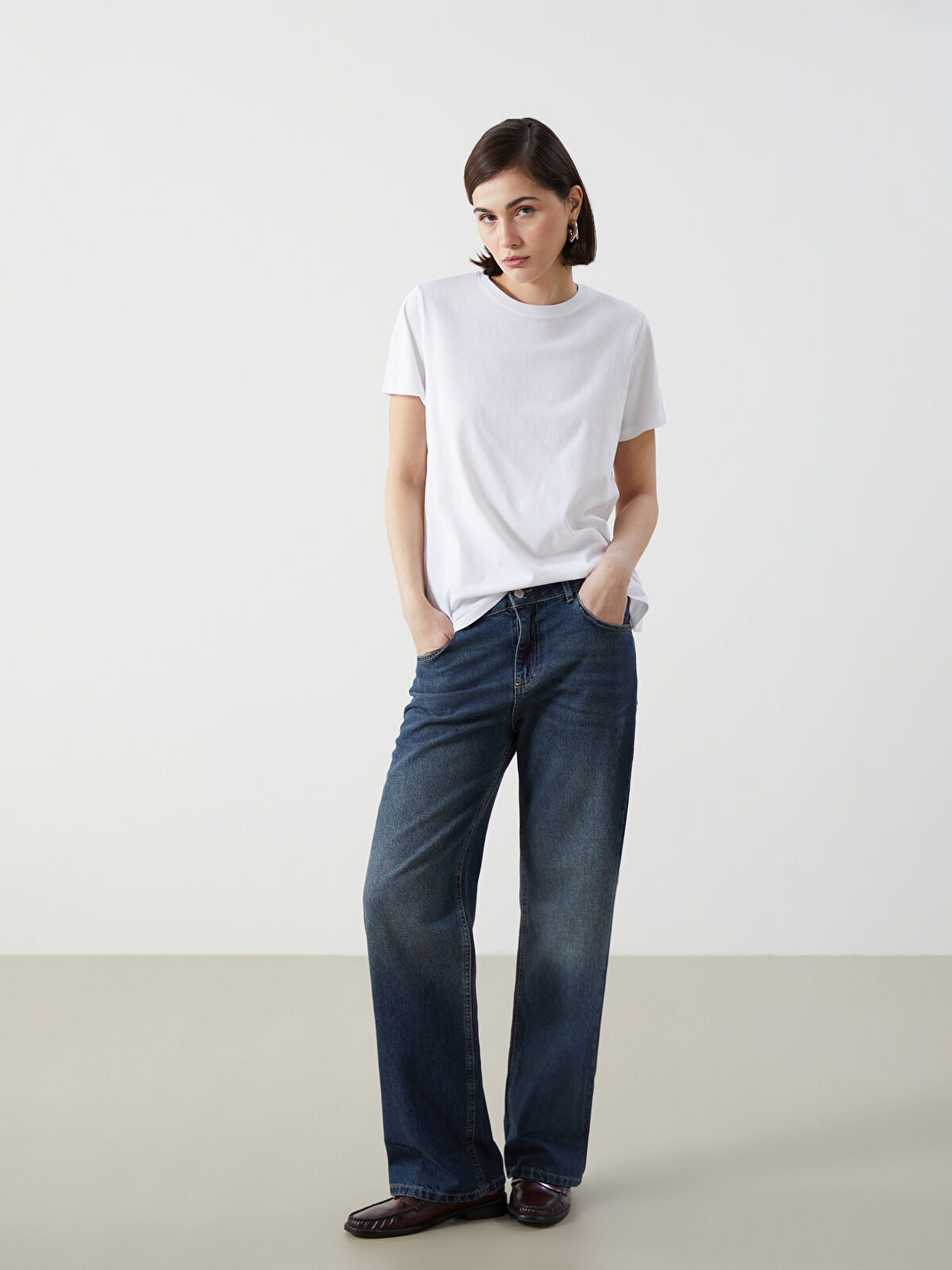 Wideleg Female Jean Pants