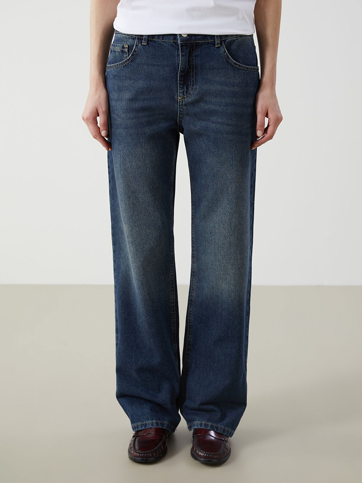 Wideleg Female Jean Pants
