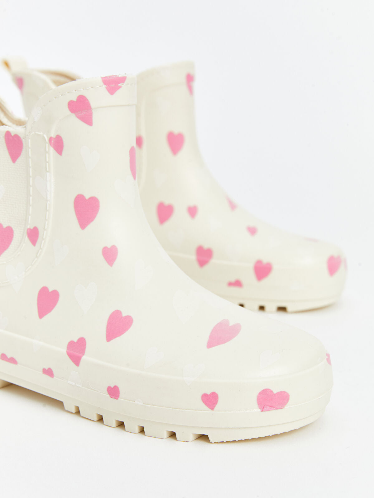 Heart Print Baby Girl Rain Boot