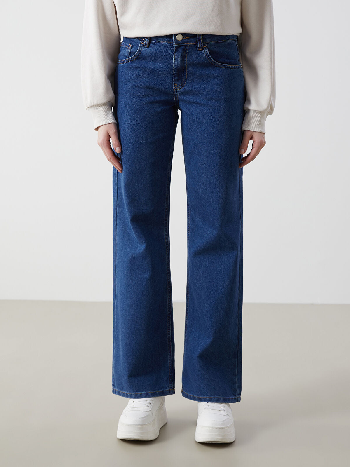 Wide Leg Women's Jeans Pants