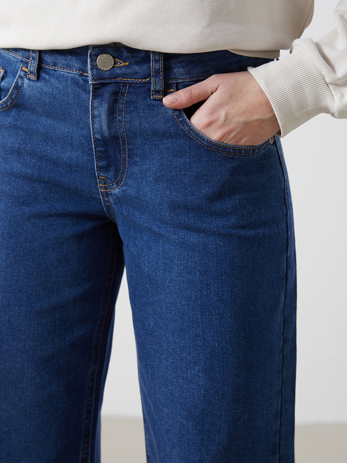 Wide Leg Women's Jeans Pants