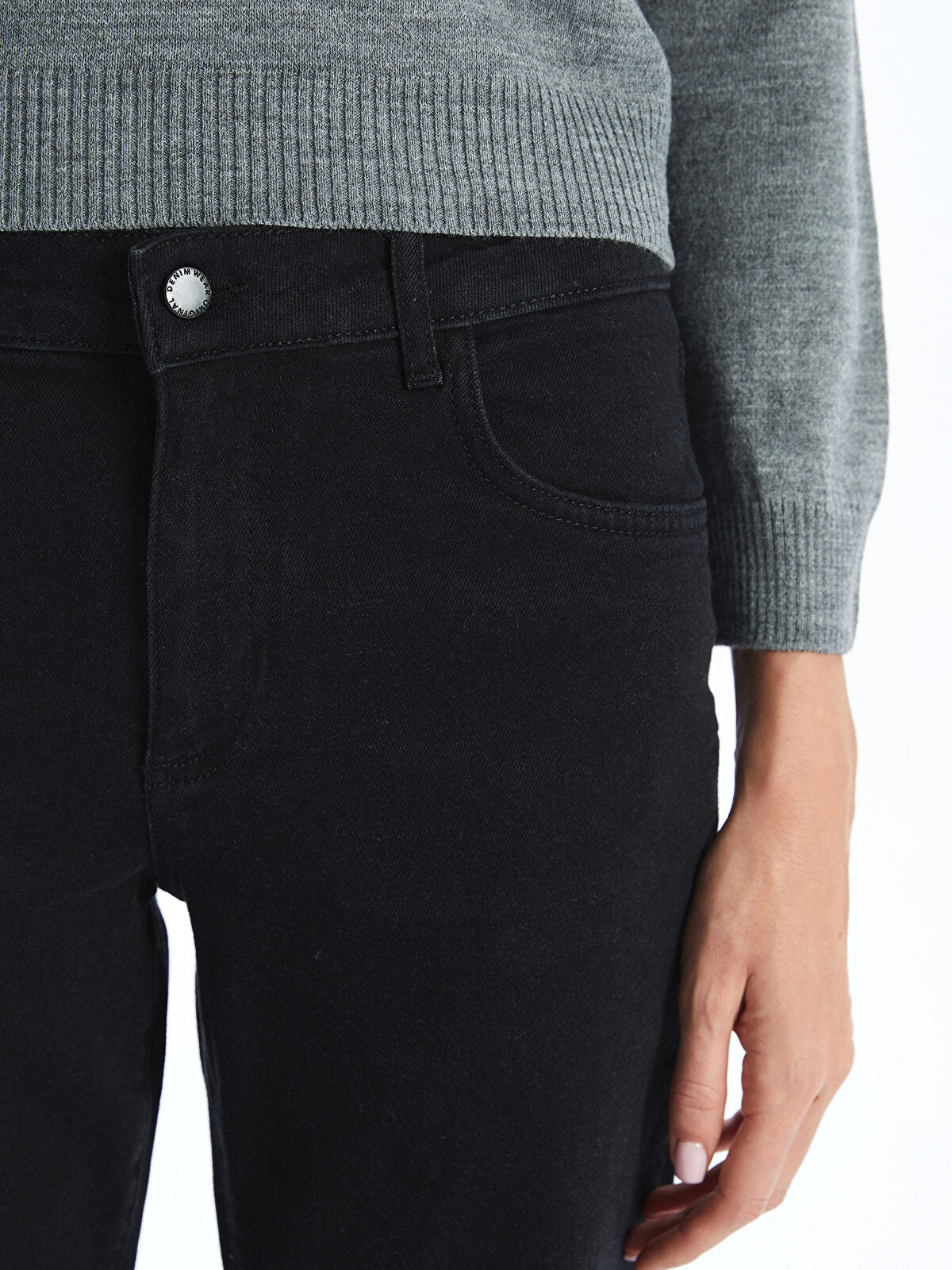 Wideleg Female Jean Pants
