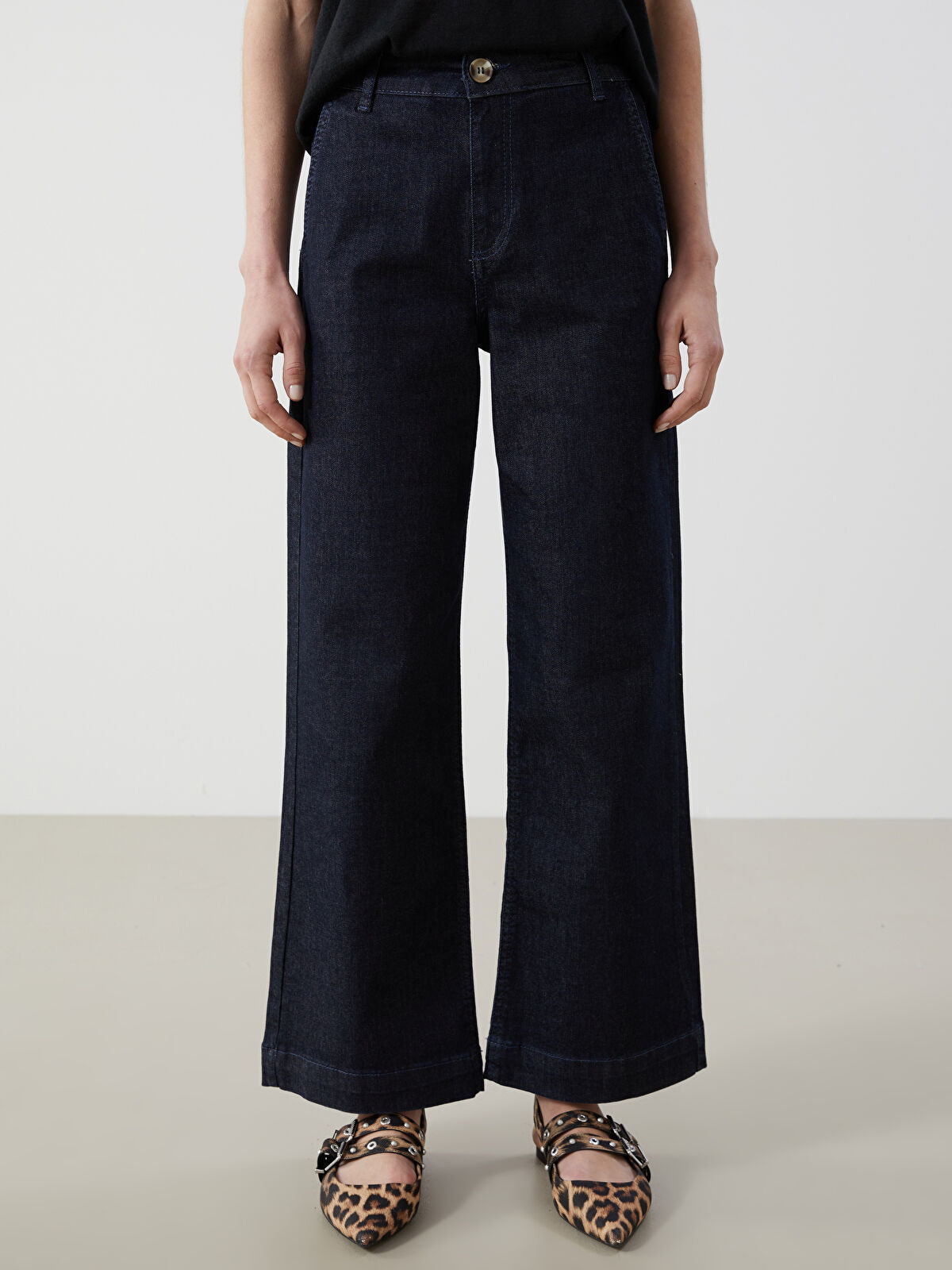 Wideleg Female Jean Pants