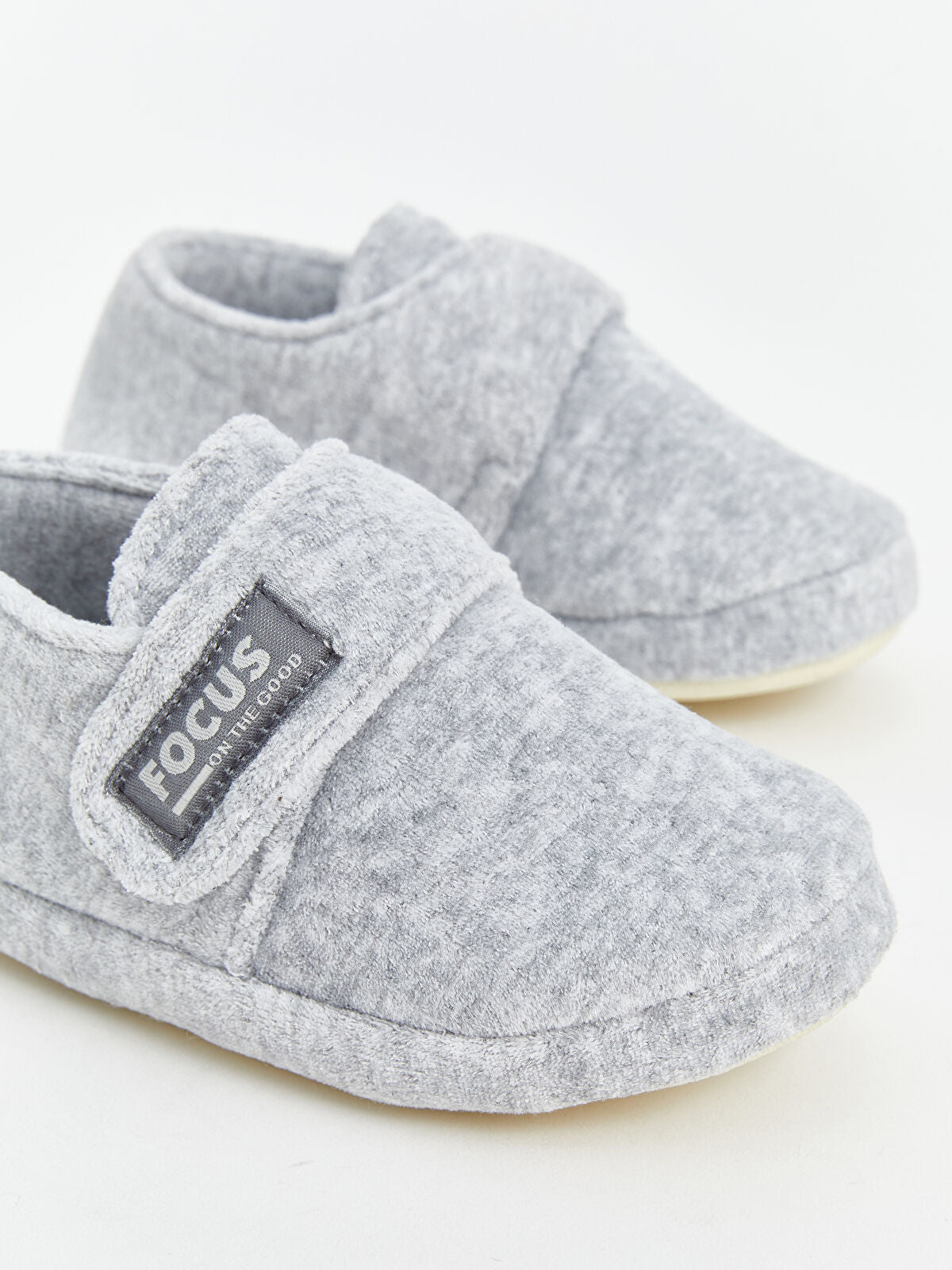Crinkle Woven Cloth Baby Boy Home Shoes