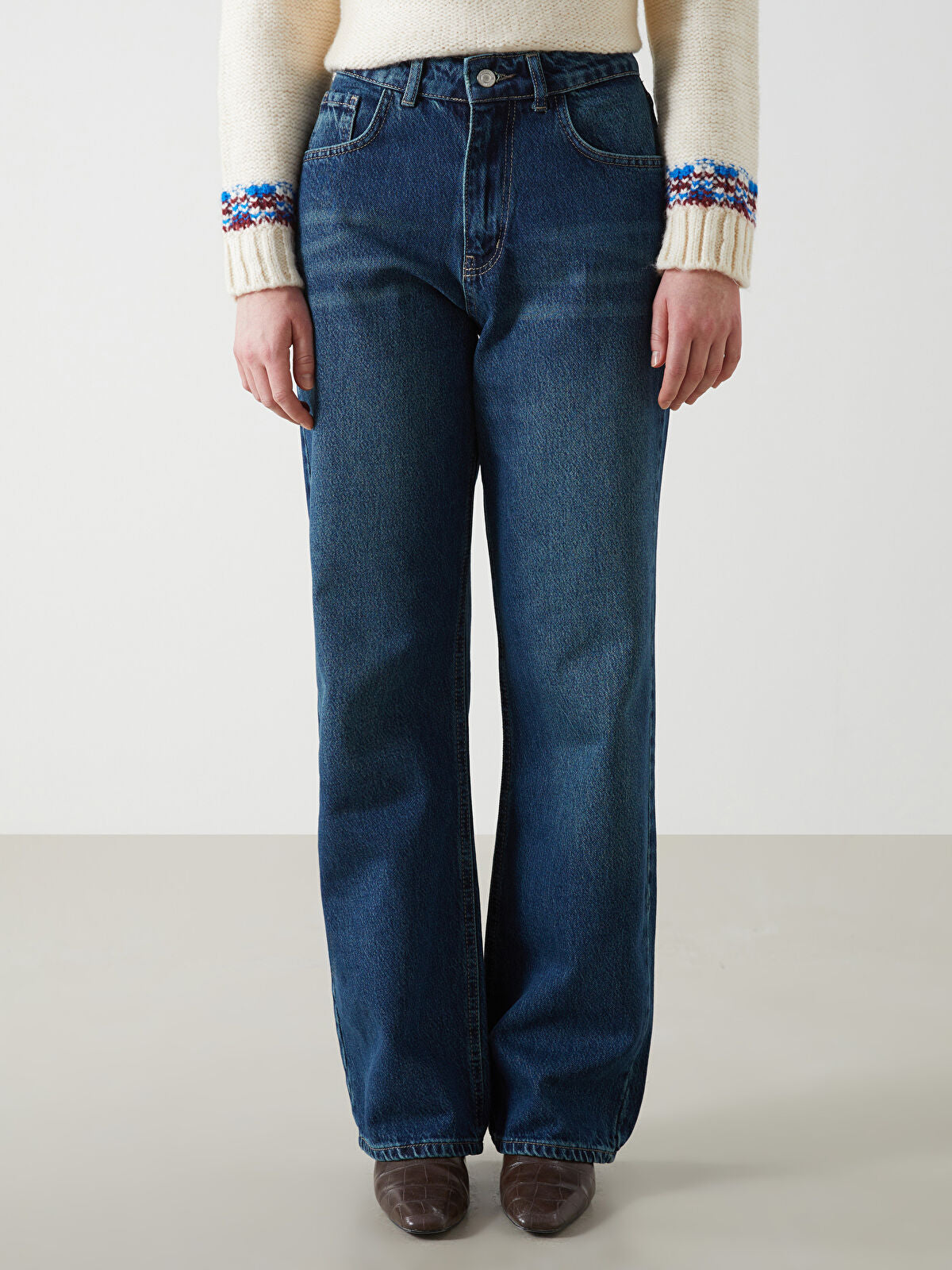 Straight Fit Women's Jean Pantalon