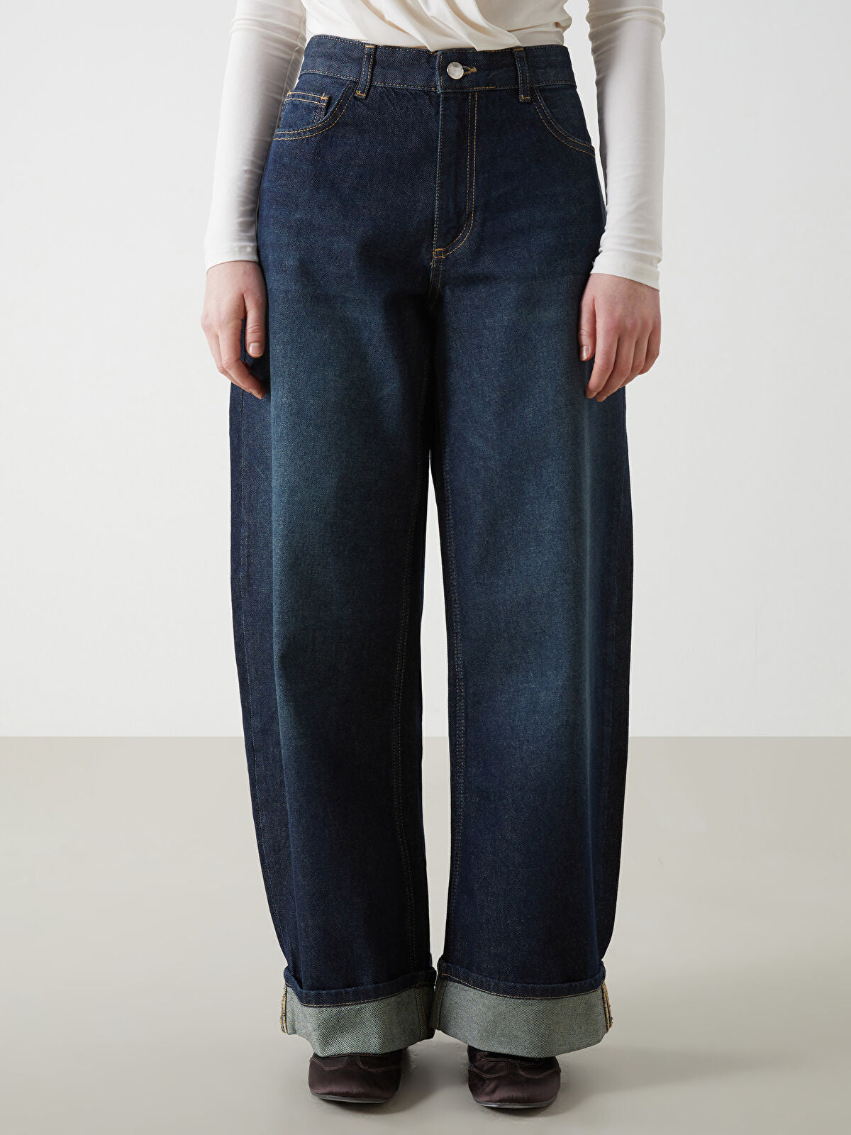 Wideleg Female Jean Pants