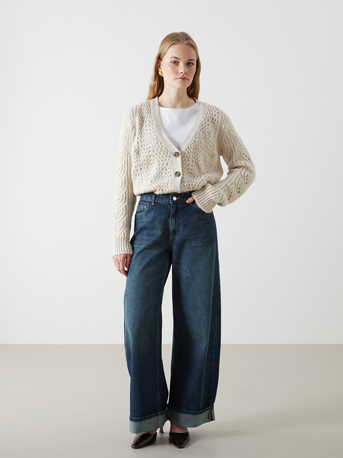 Wideleg Female Jean Pants