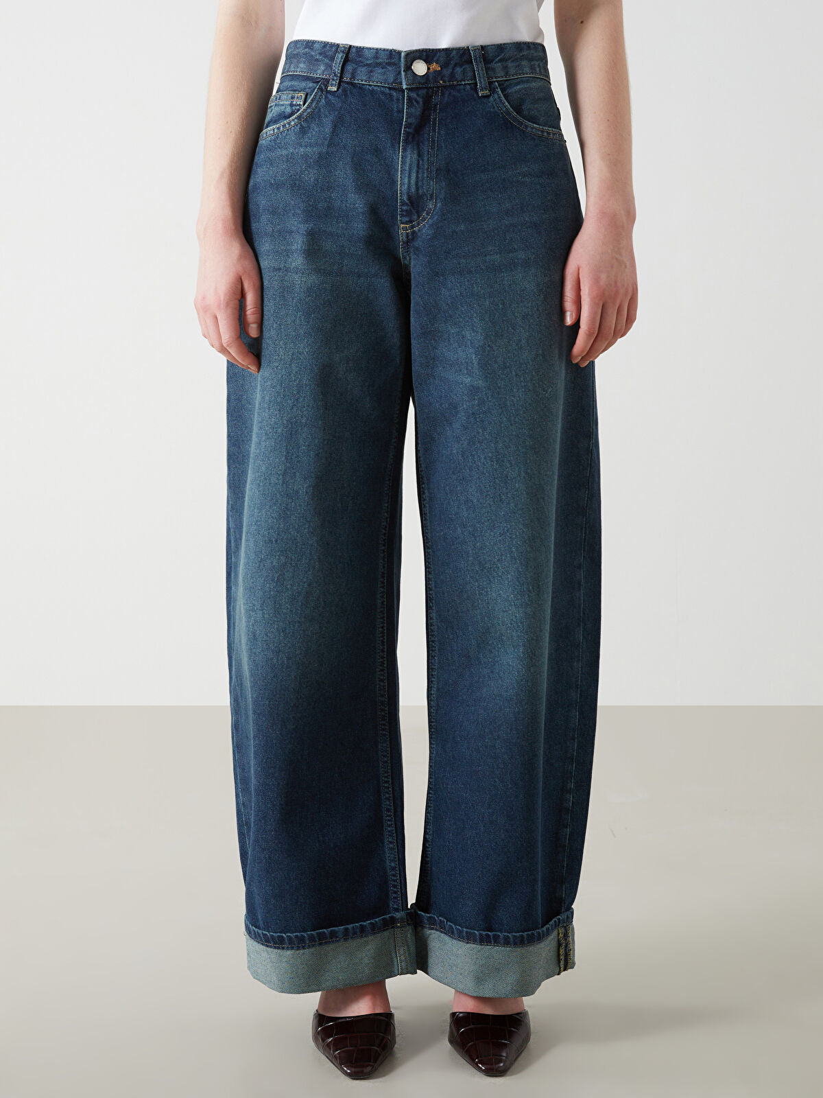 Wideleg Female Jean Pants