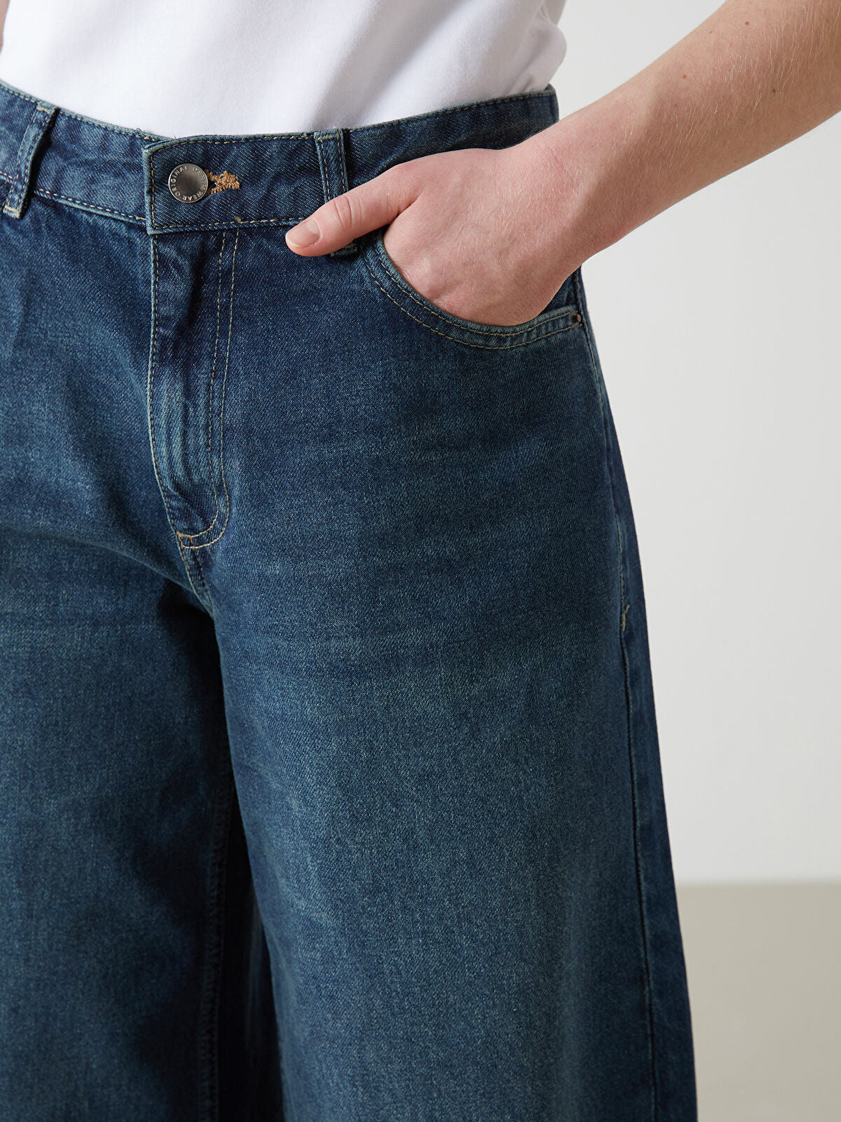 Wideleg Female Jean Pants