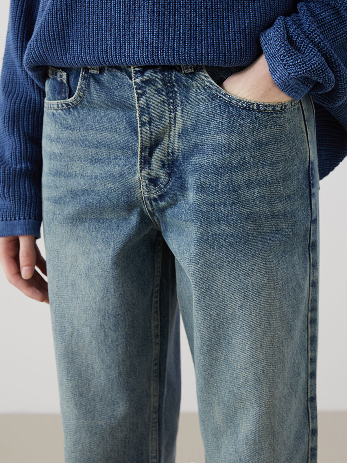 Loose Fit Men's Jeans Pants