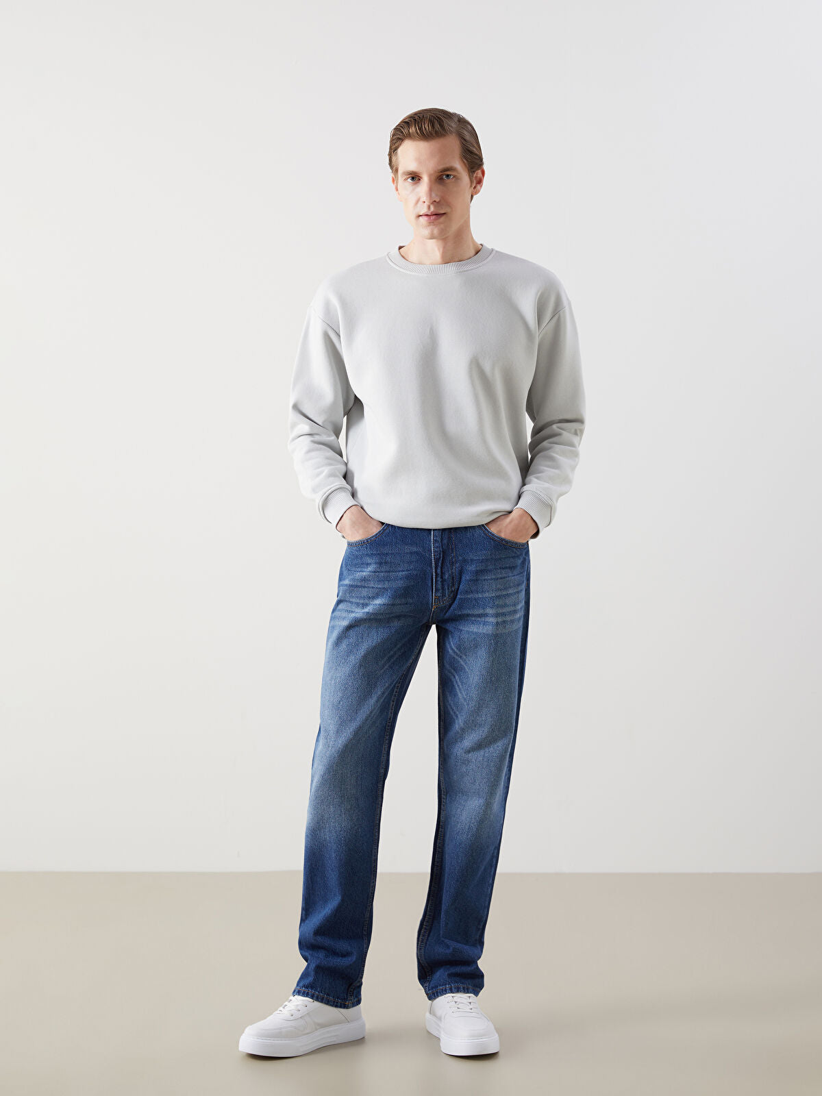 Loose Fit Men's Jeans Pants