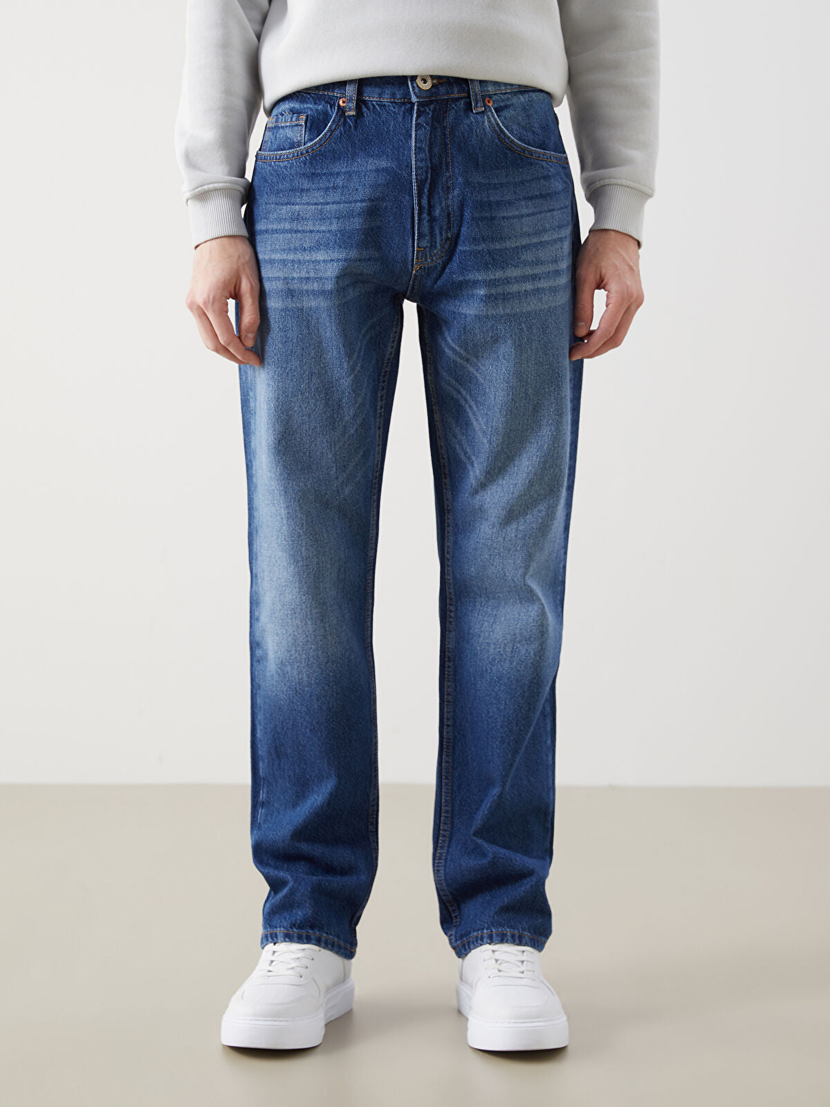 Loose Fit Men's Jeans Pants