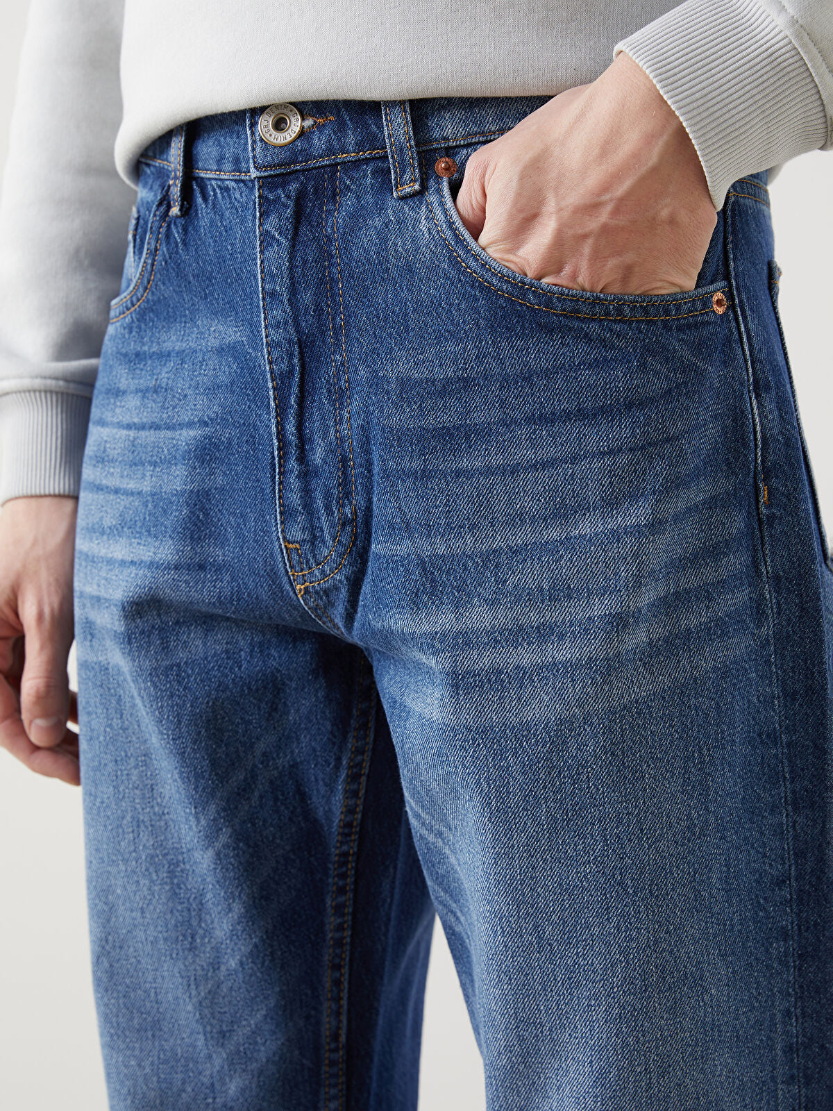 Loose Fit Men's Jeans Pants