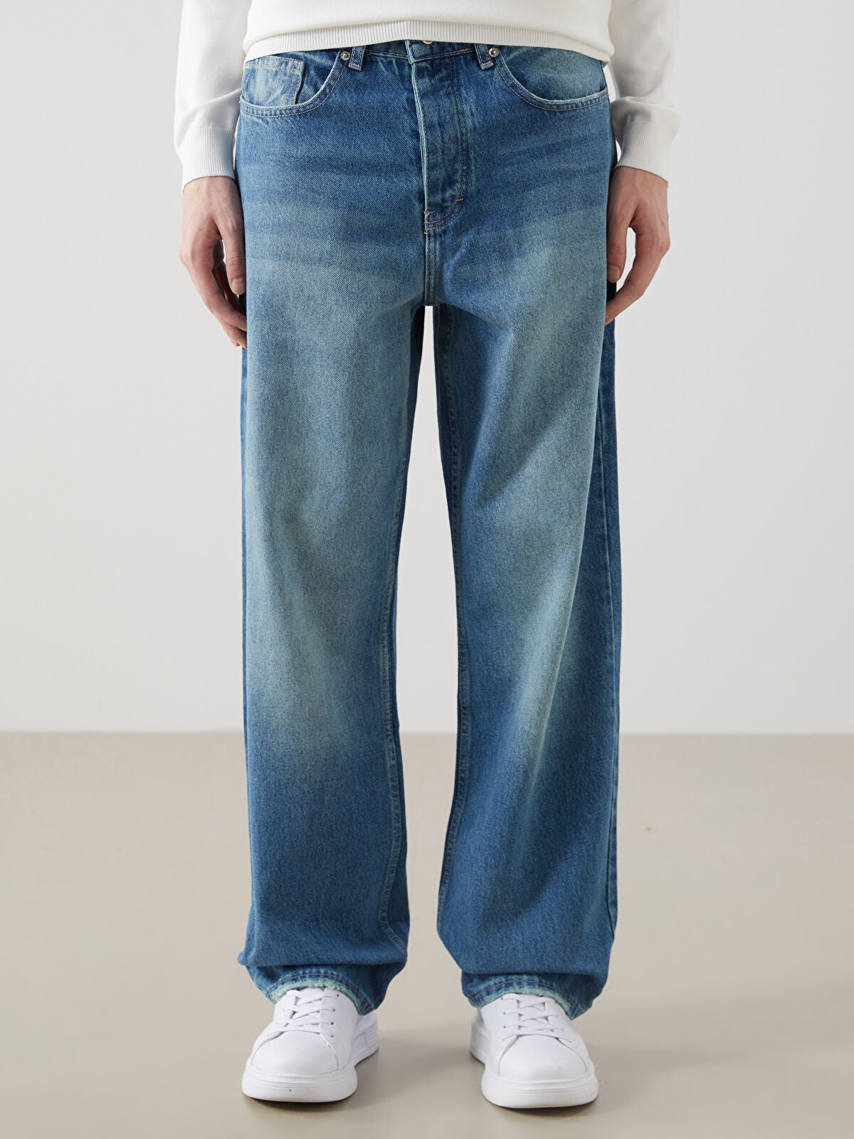 Loose Fit Men's Jeans Pants