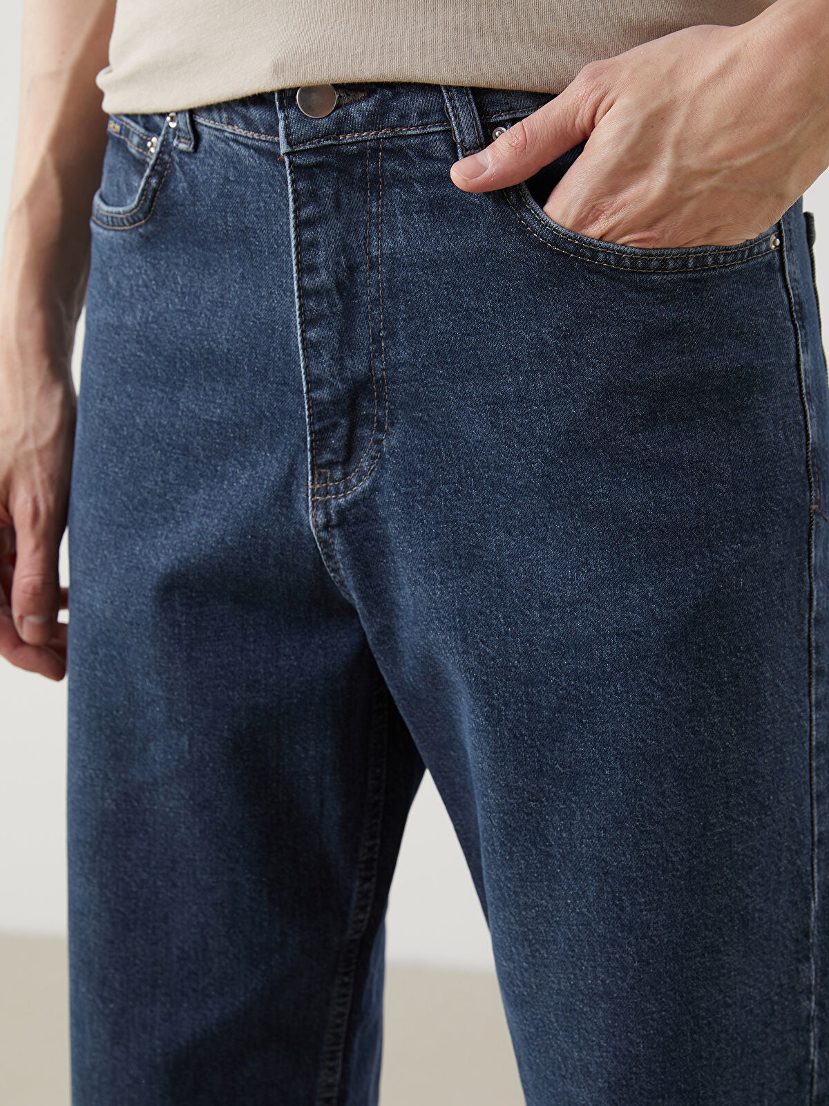 Loose Fit Men's Jeans Pants