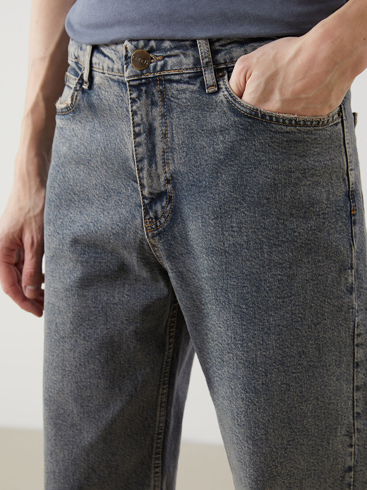 Loose Fit Men's Jeans Pants
