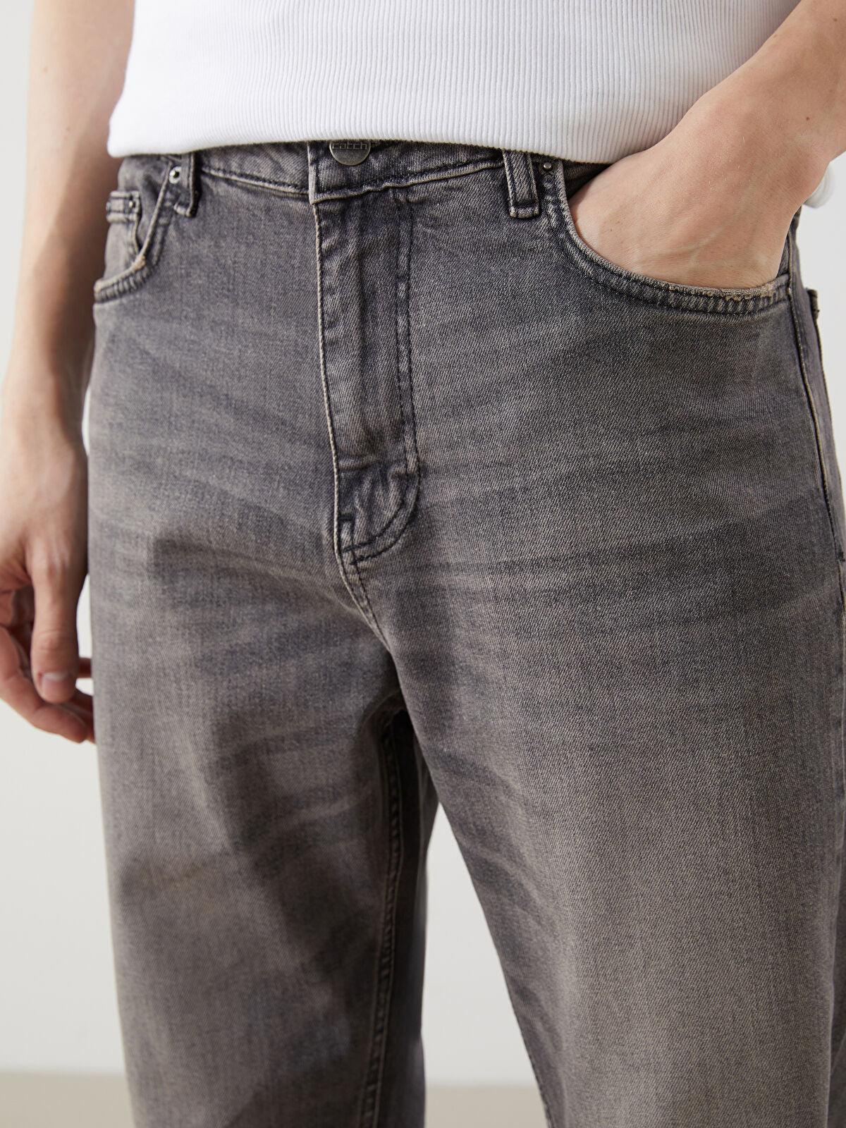 Loose Fit Men's Jeans Pants