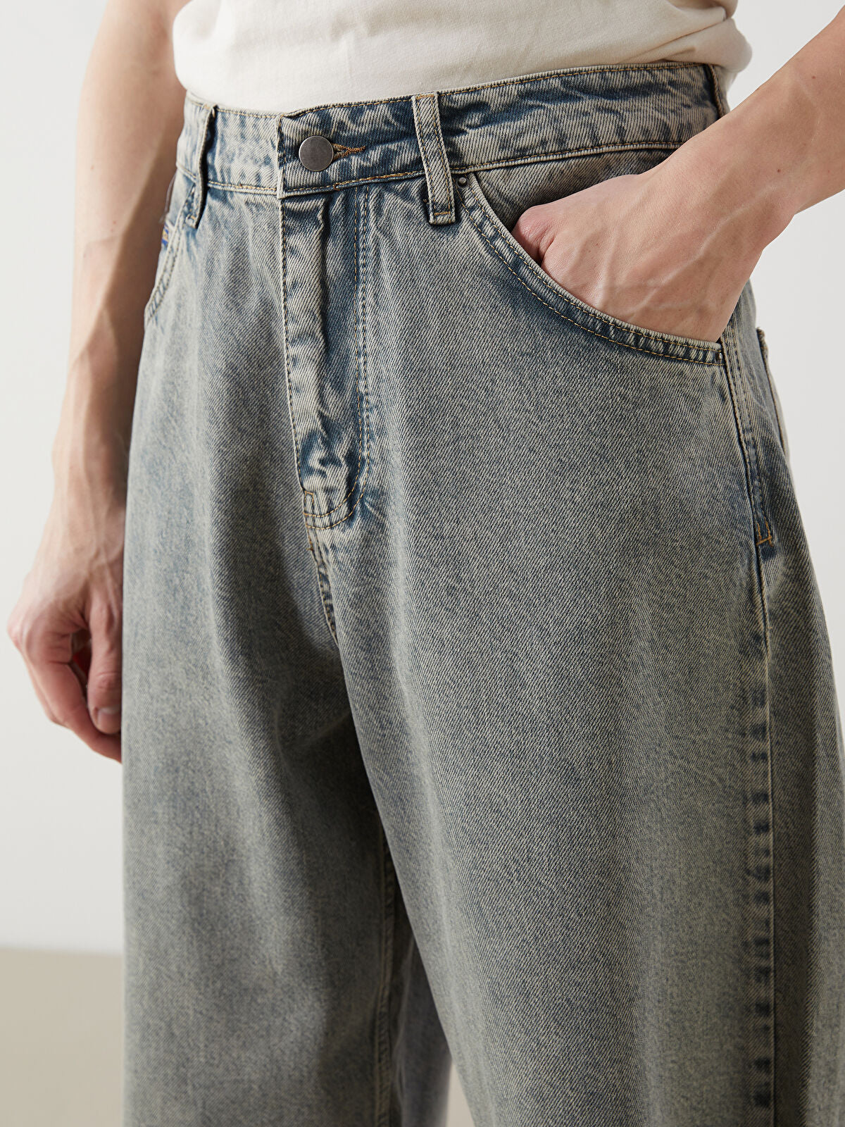 Loose Fit Men's Jeans Pants