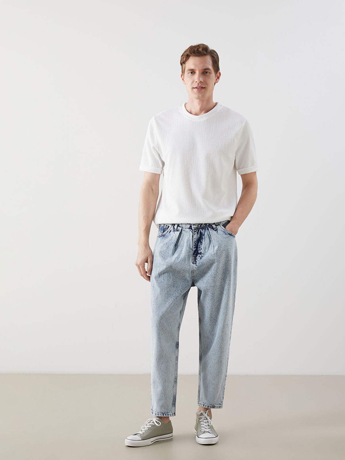 Loose Fit Men's Jeans Pants