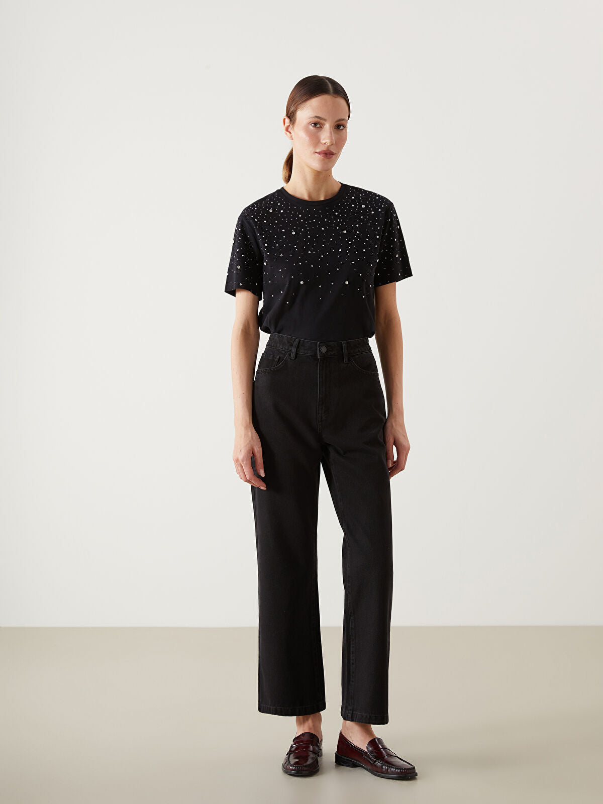 Wideleg Female Jean Pants