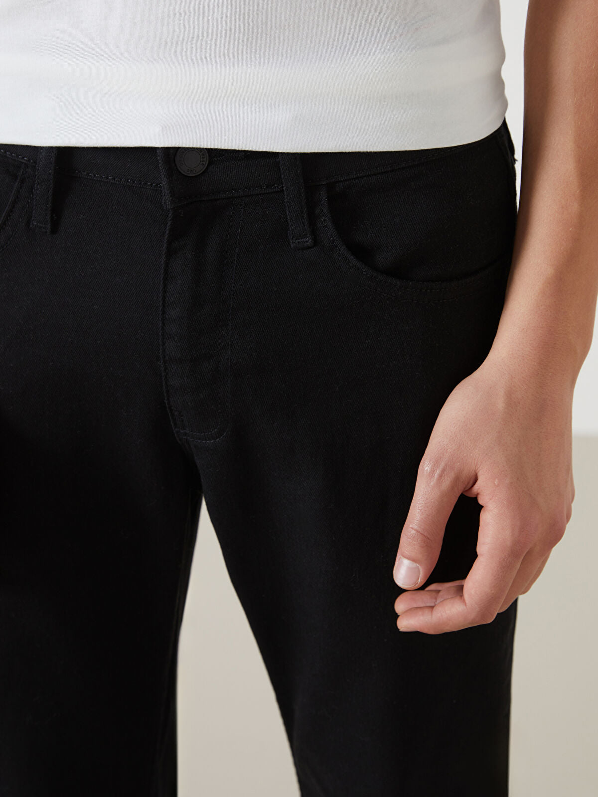730 Mandarin Collar Men's Jeans Pants